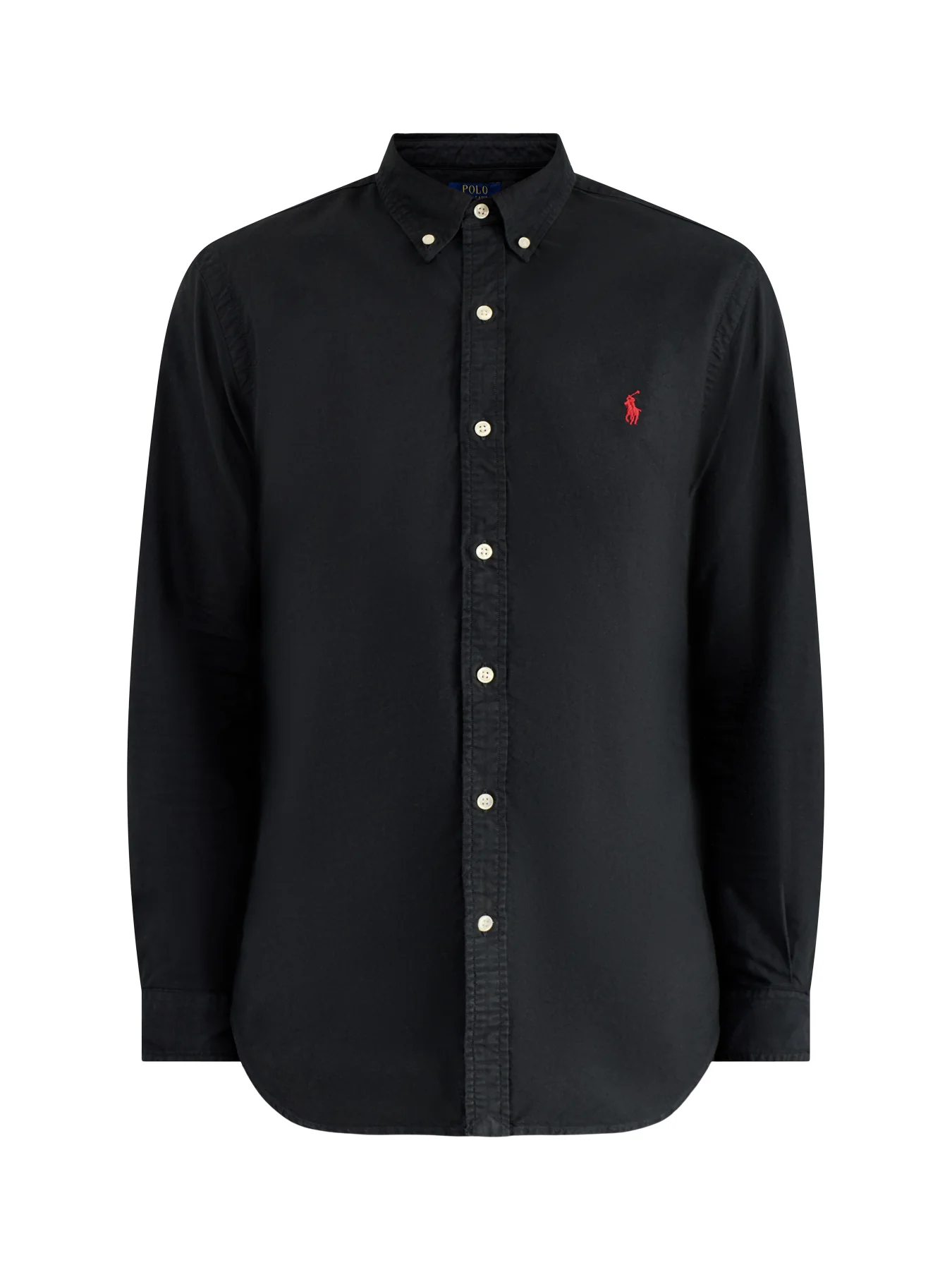 Slim Fit Oxford Shirt Black