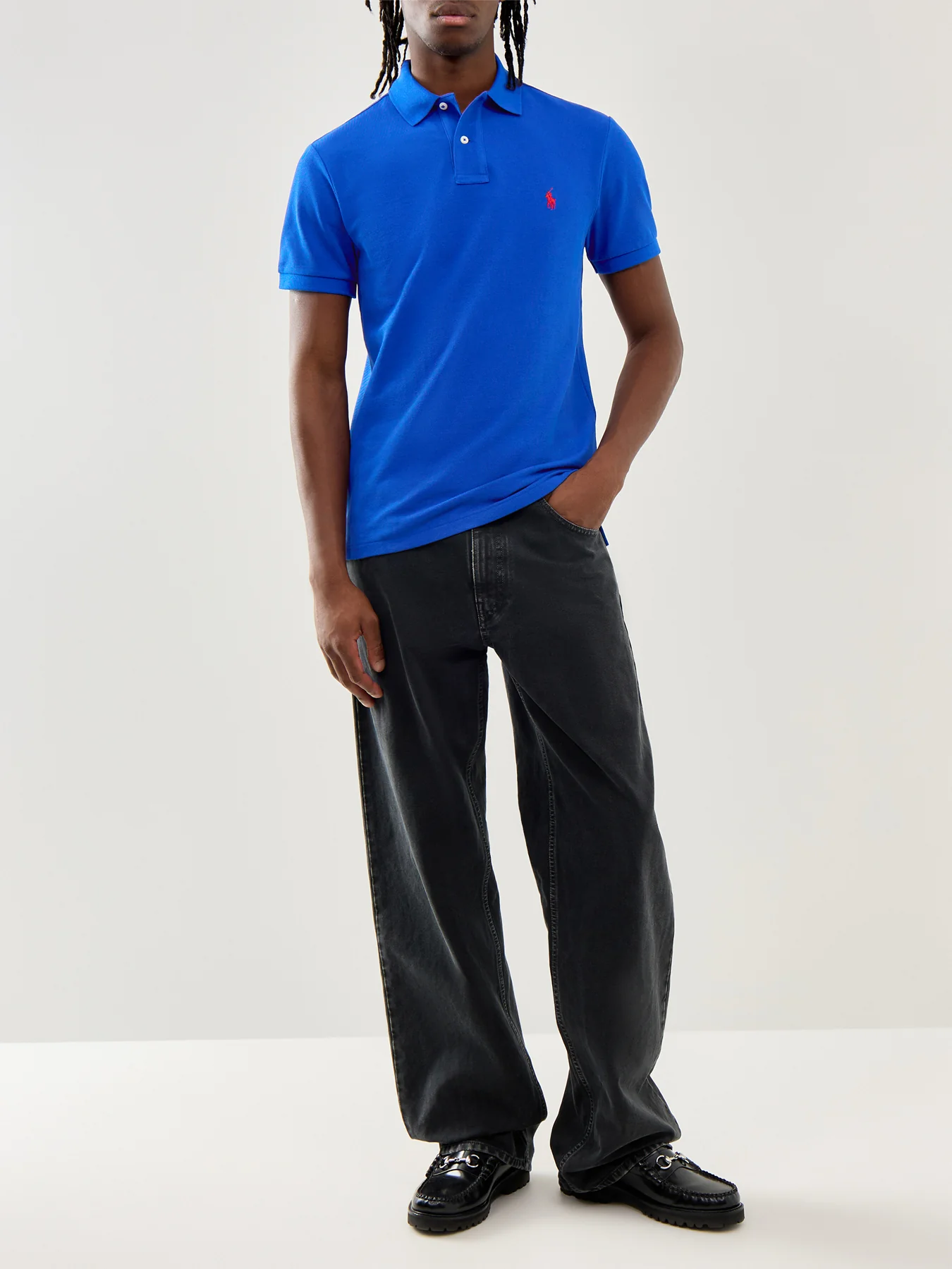 Slim Fit Polo Top Sapphire Star - Image 2