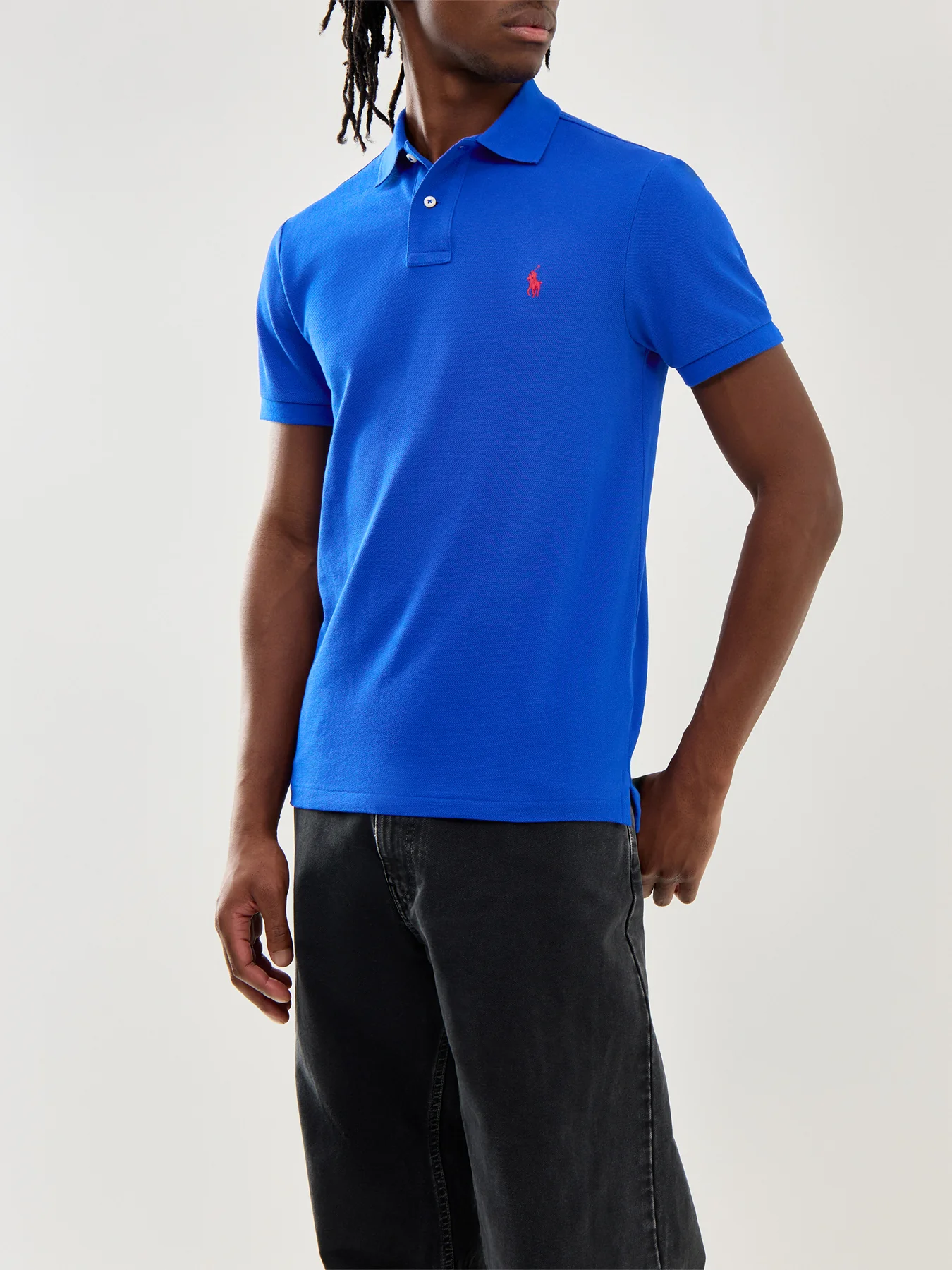 Slim Fit Polo Top Sapphire Star - Image 4