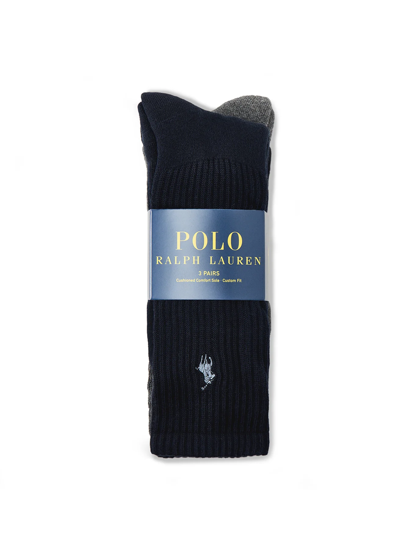 Three Pack Sport Crew Socks Black