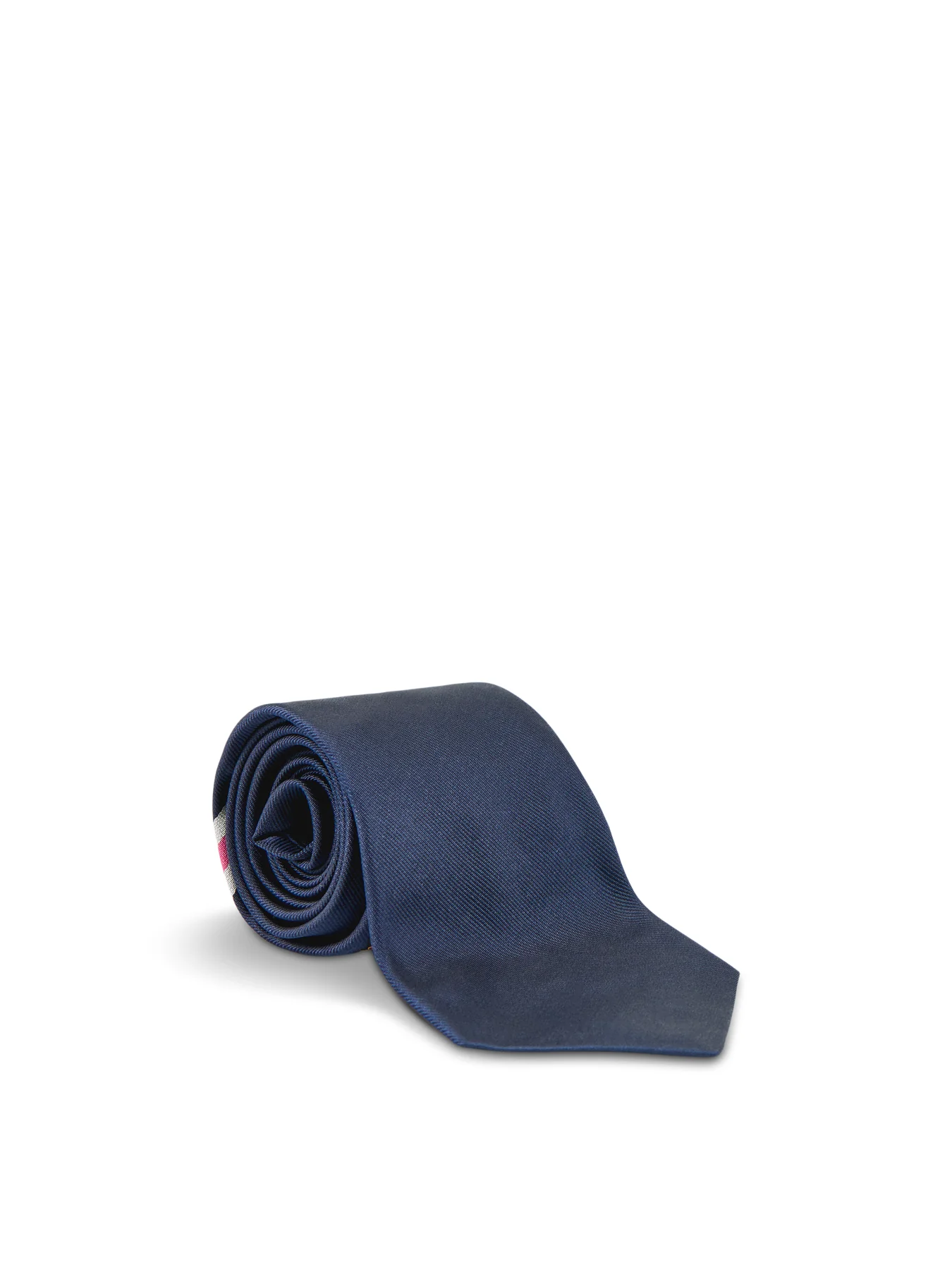 Silk Stripe Tie Navy