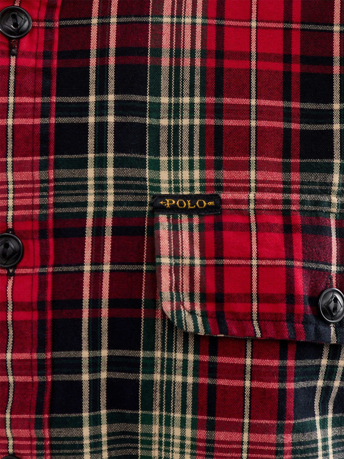 Tartan Brushed Cotton Shirt Red - Image 3