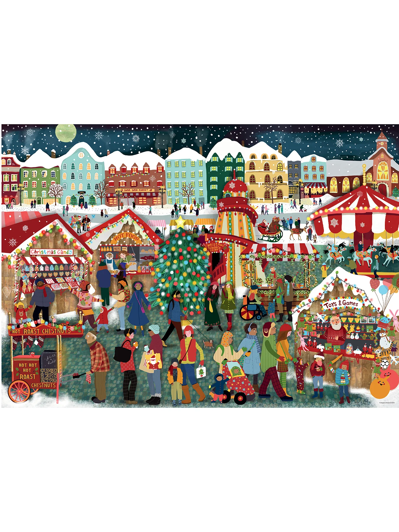 Christmas Market 1000pc - Image 2