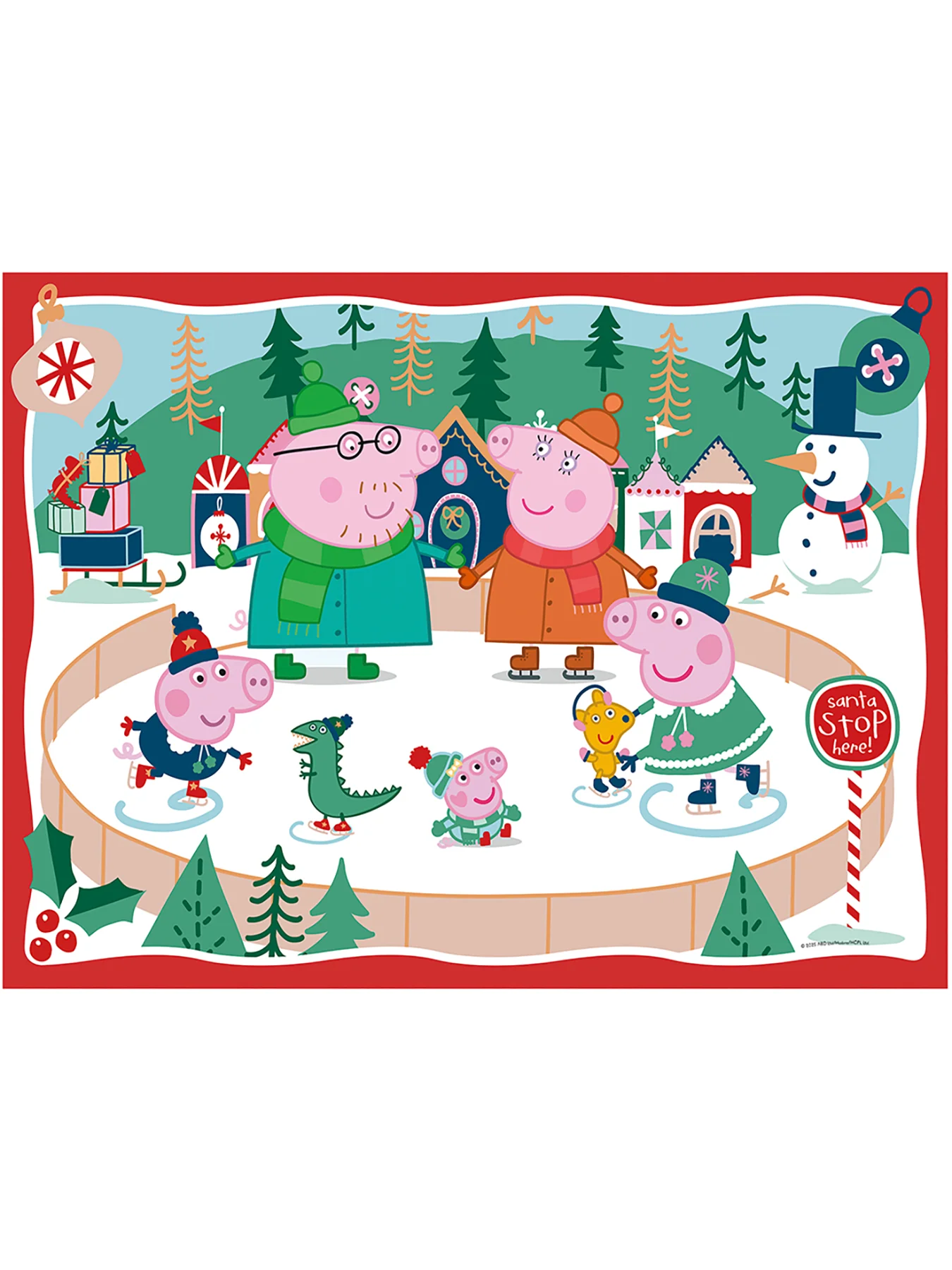 Peppa Pig Christmas Giant Floor Puzzle 24pc - Image 2