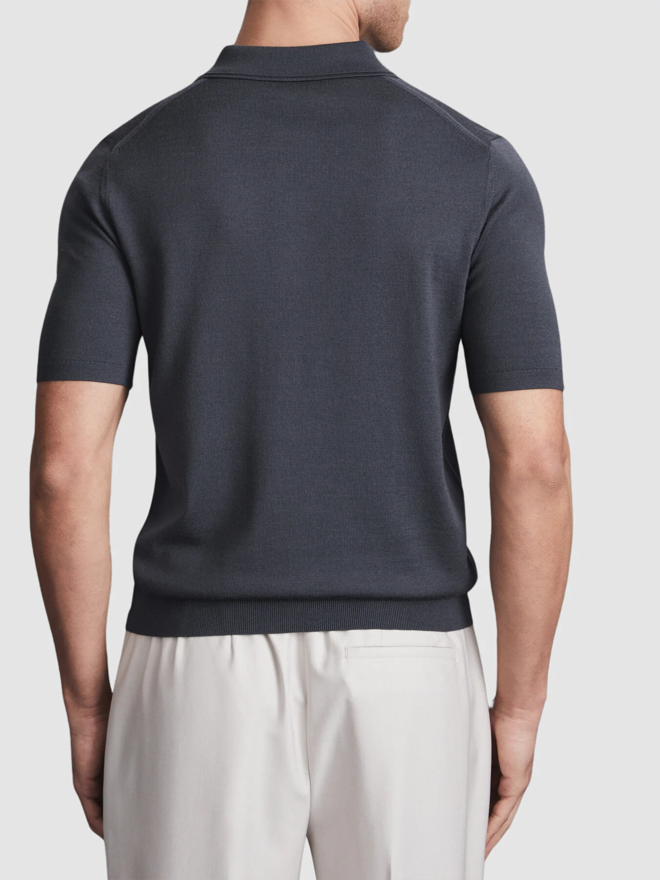 Maxwell Merino Wool Half-Zip Polo Shirt - Image 2