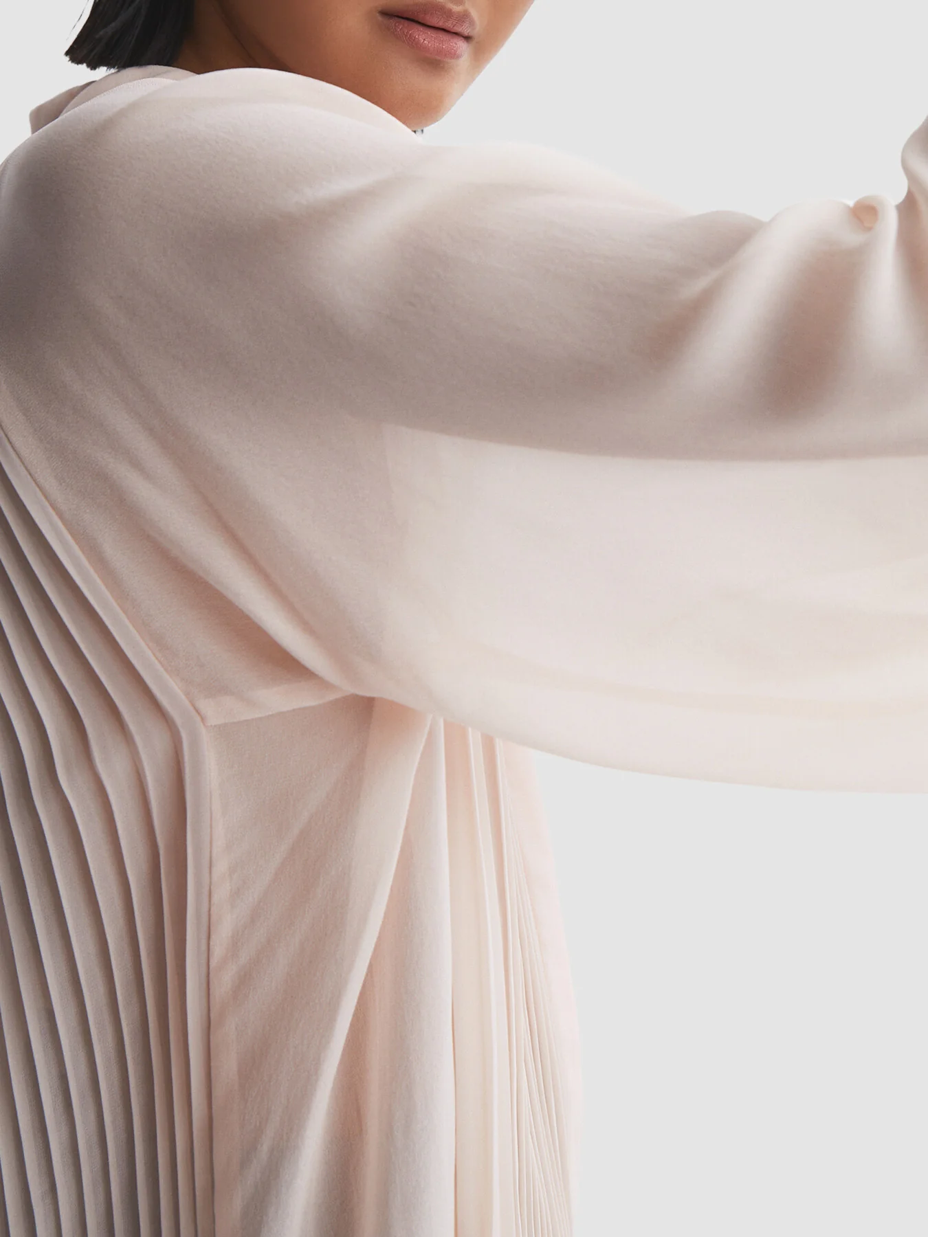 Magda Pleated Flared Sleeve Blouse - Image 3