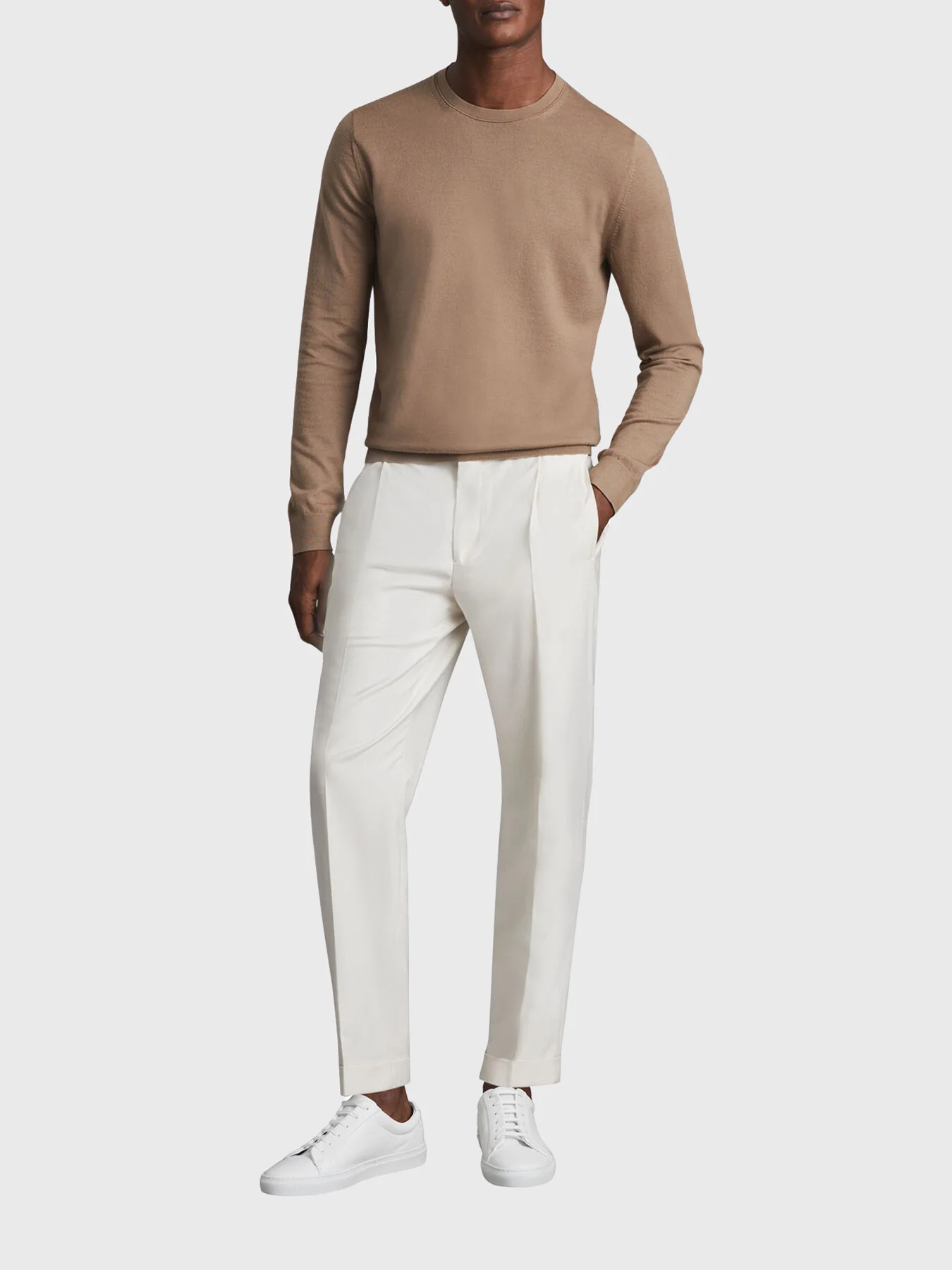 Wessex Merino Wool Crew Neck Jumper - Image 4