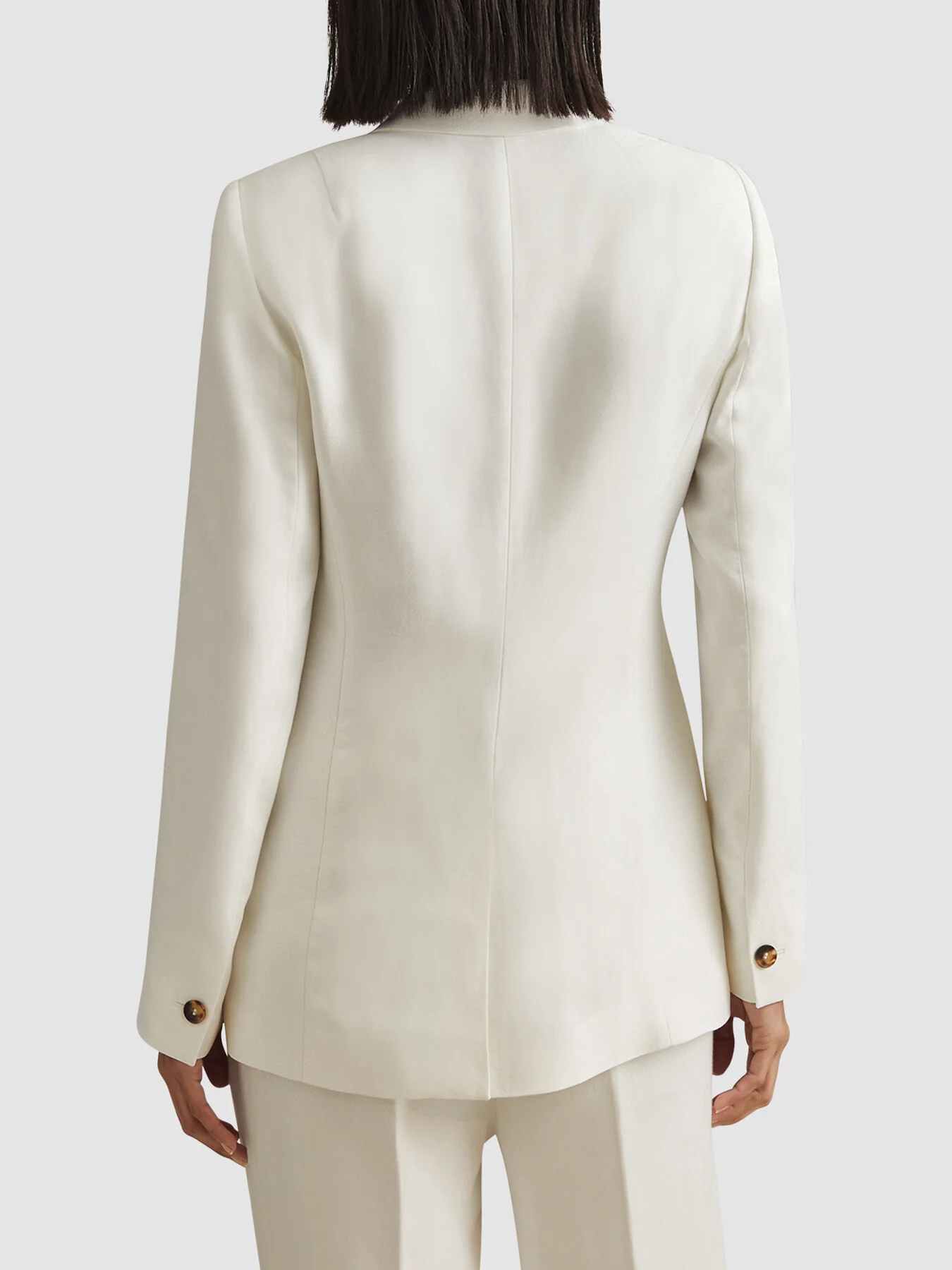 Lori Viscose-Linen Double Breasted Suit Blazer - Image 3