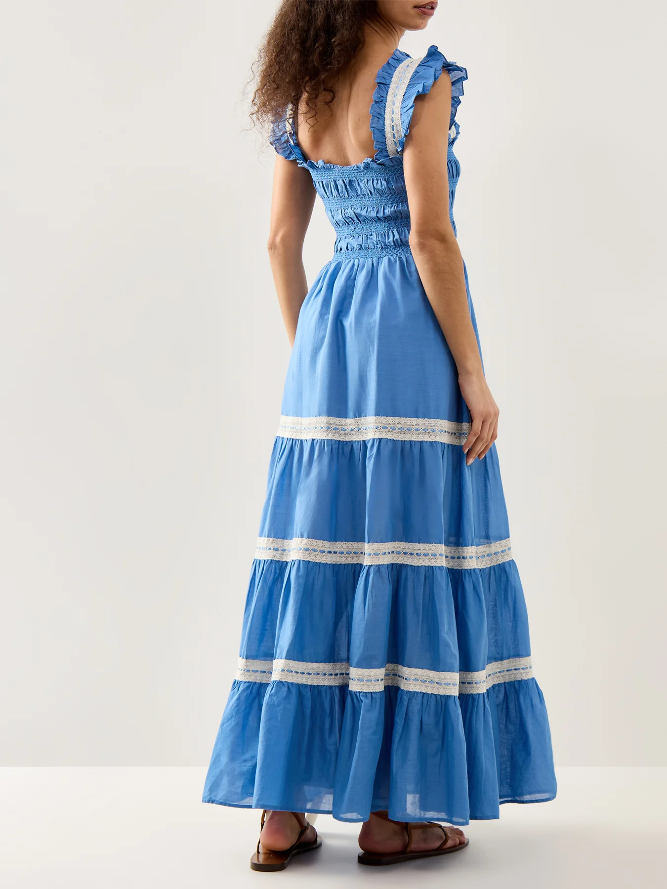 Aubrie Dress Blue - Image 5