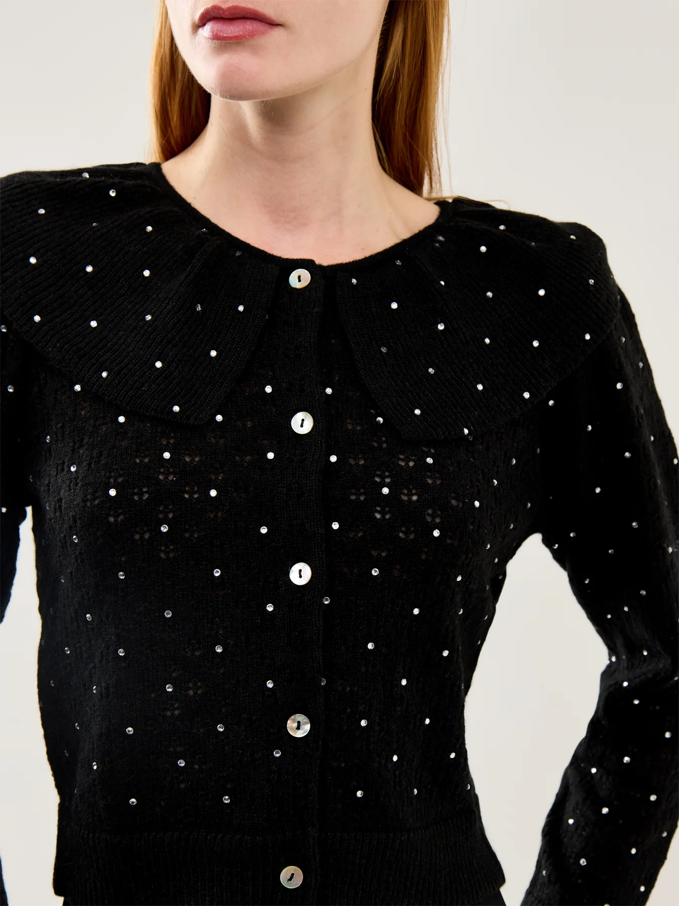 Jelena Cardigan Crystal Black - Image 3