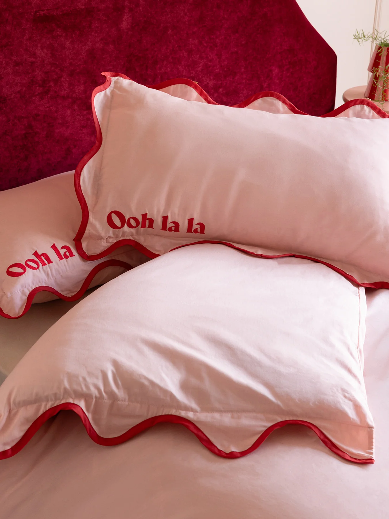 Ooh La La Double Duvet Set Pink - Image 4