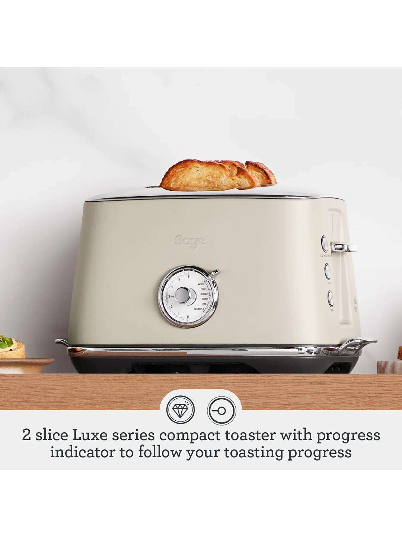 Toast Select Luxe Almond Nougat Toaster - Image 3