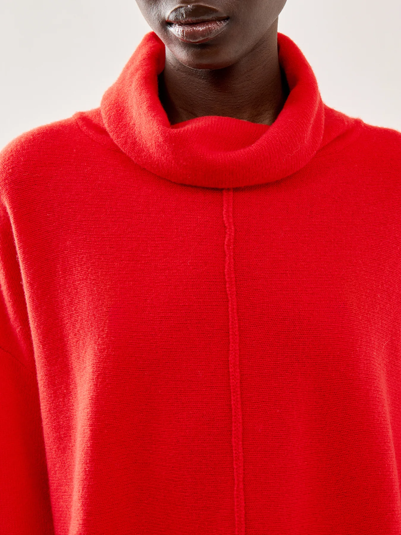 Extra Fine Merino Jumper Red - Image 3