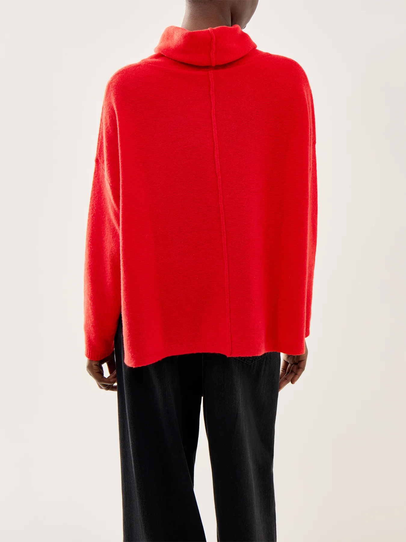 Extra Fine Merino Jumper Red - Image 5