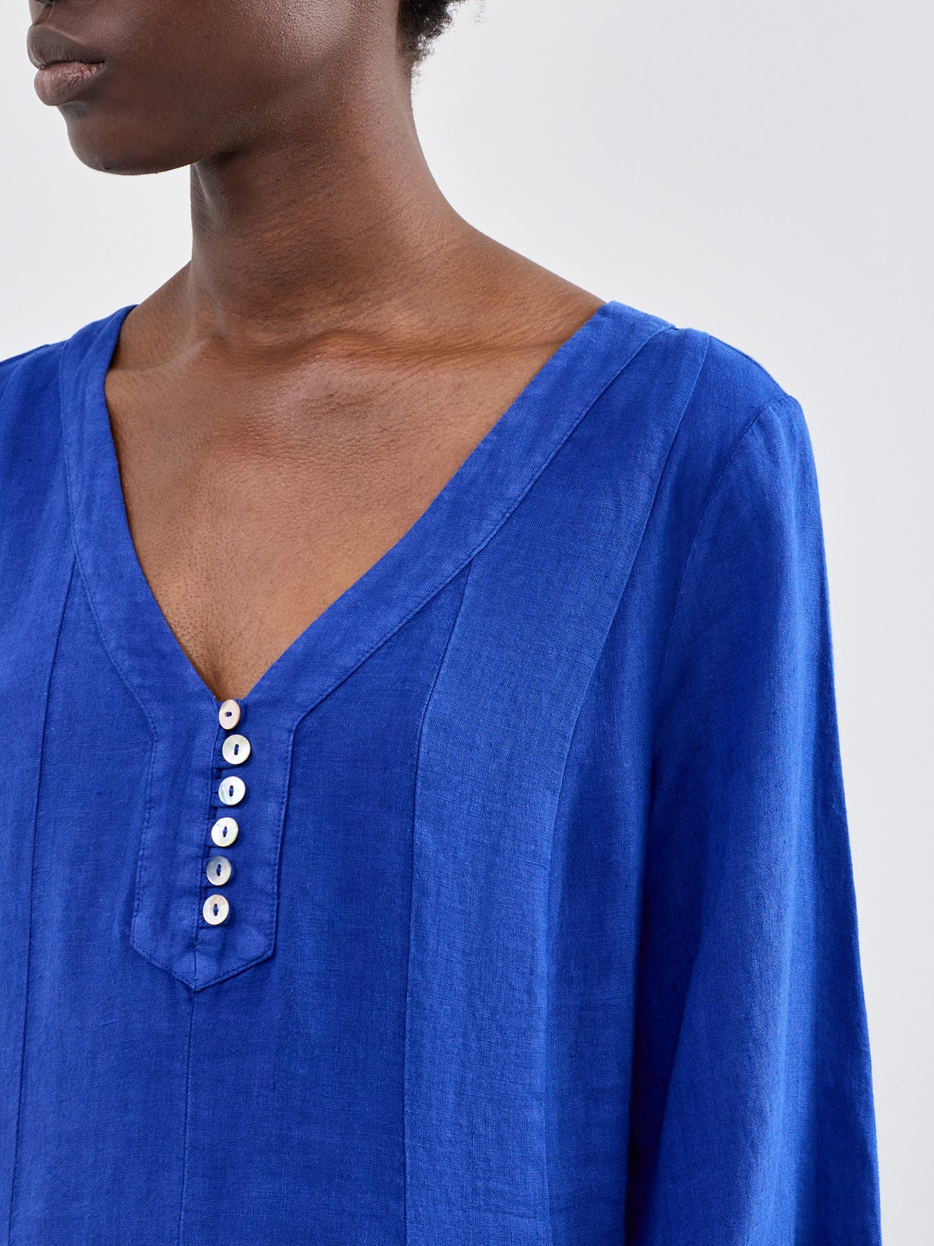 New Fine Linen LS Dress - Image 3
