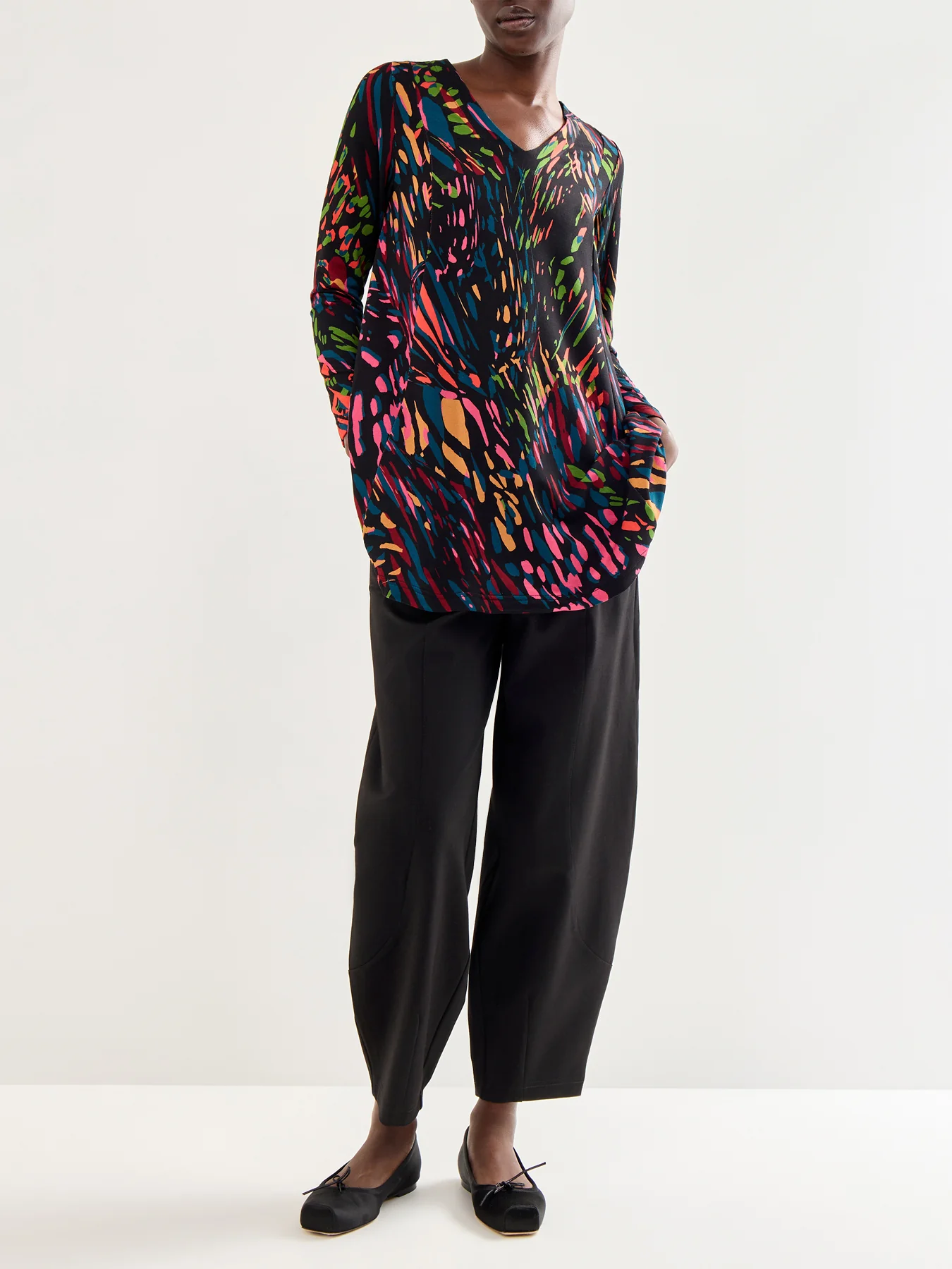 Ponte Bubble Trouser Black - Image 2