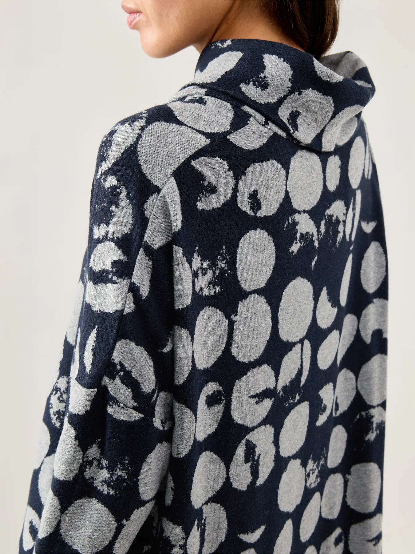 Textured Jersey Boxy Top Grey - Image 3