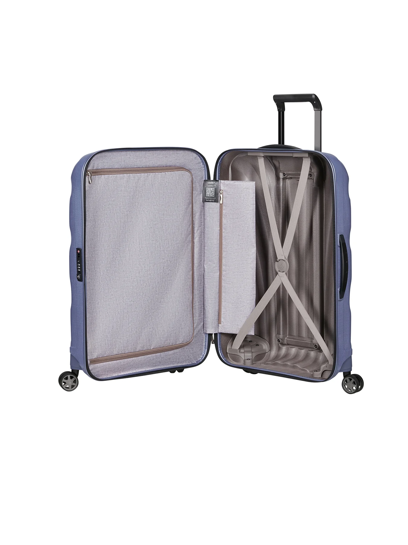 C Lite Spinner Large Suitcase Purple - Image 3