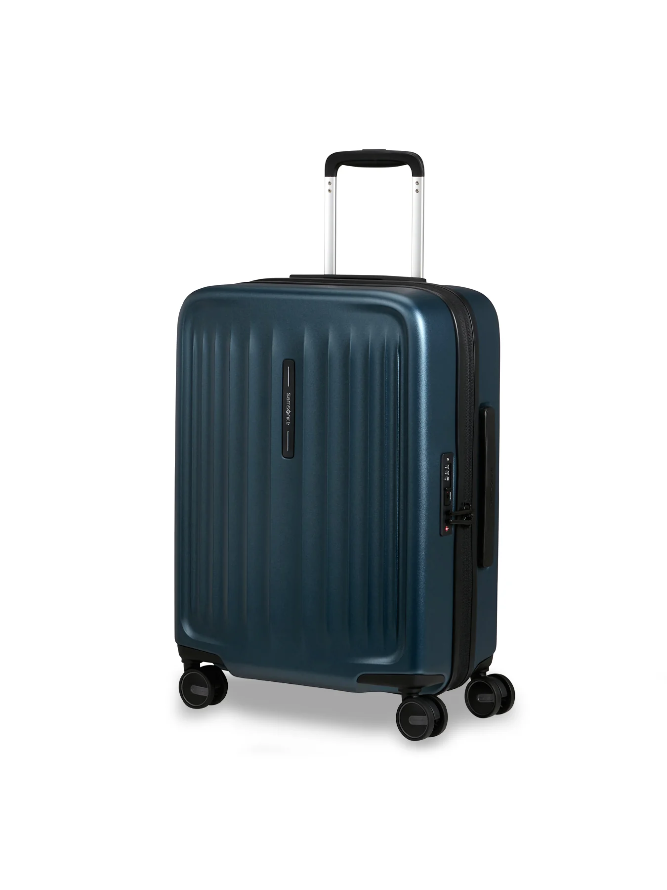 Fyrm Cabin Expandable Spinner Suitcase 55cm Blue