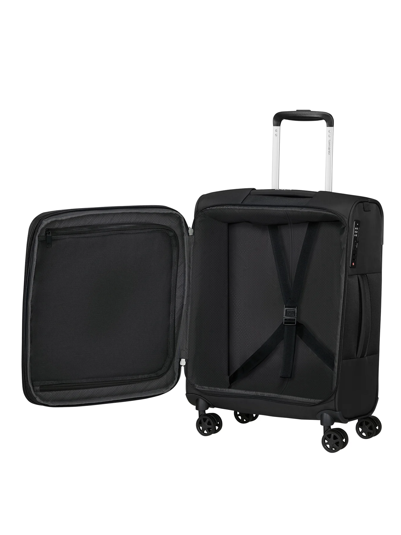 Gotwist Cabin Luggage Suitcase 55cm Black - Image 3