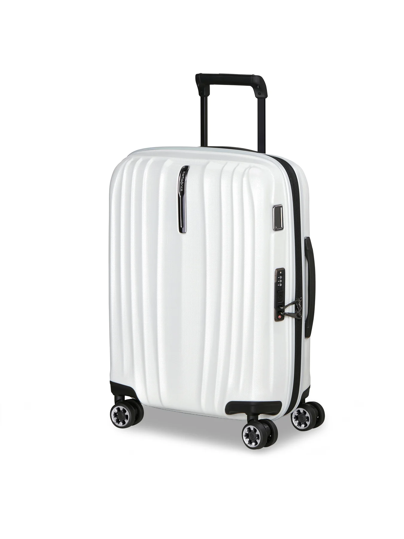 Nexis Cabin Luggage Suitcase 55cm White