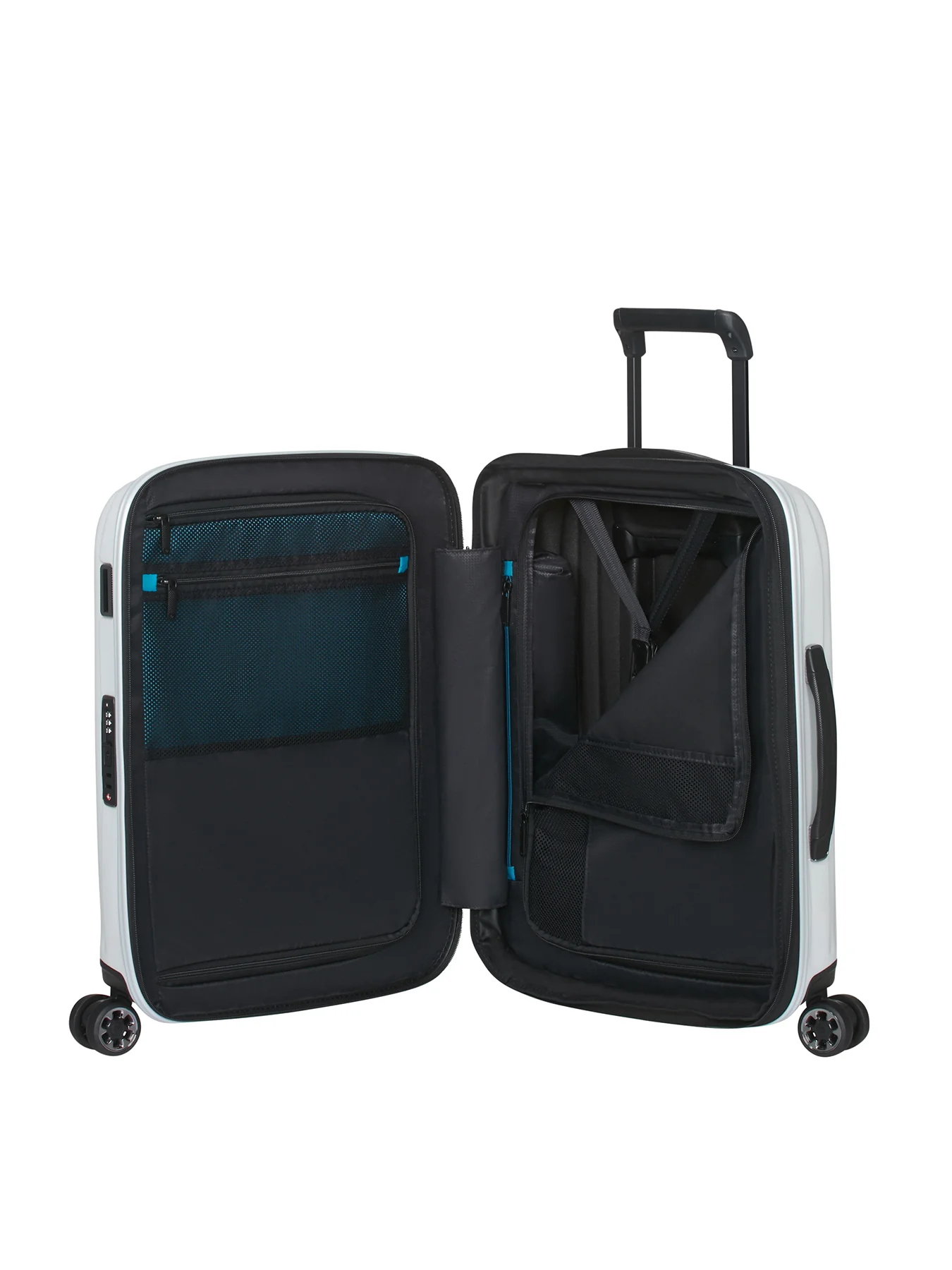 Nexis Cabin Luggage Suitcase 55cm White - Image 3