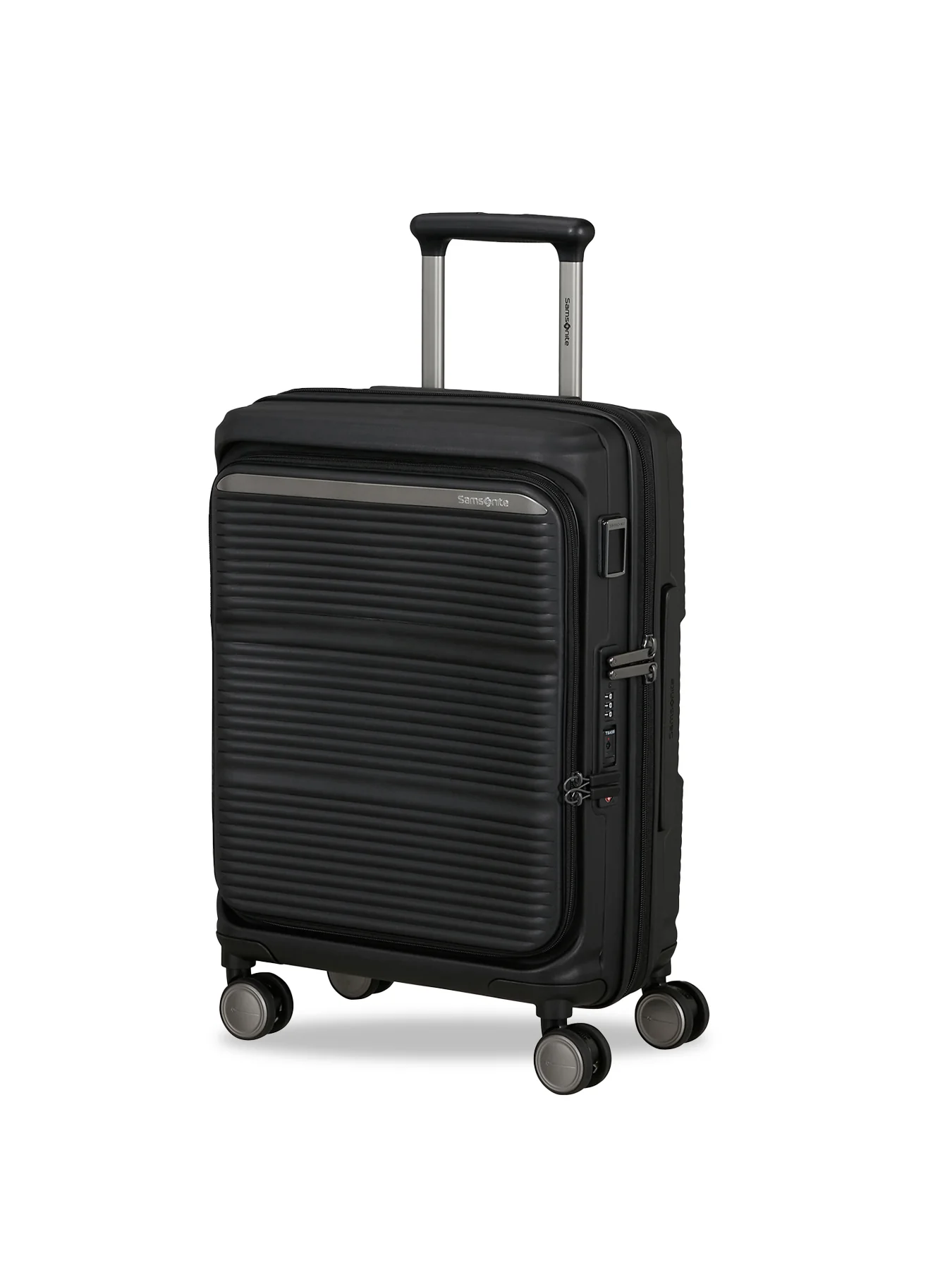 Paralux Expandable Cabin Spinner Suitcase 55cm Black