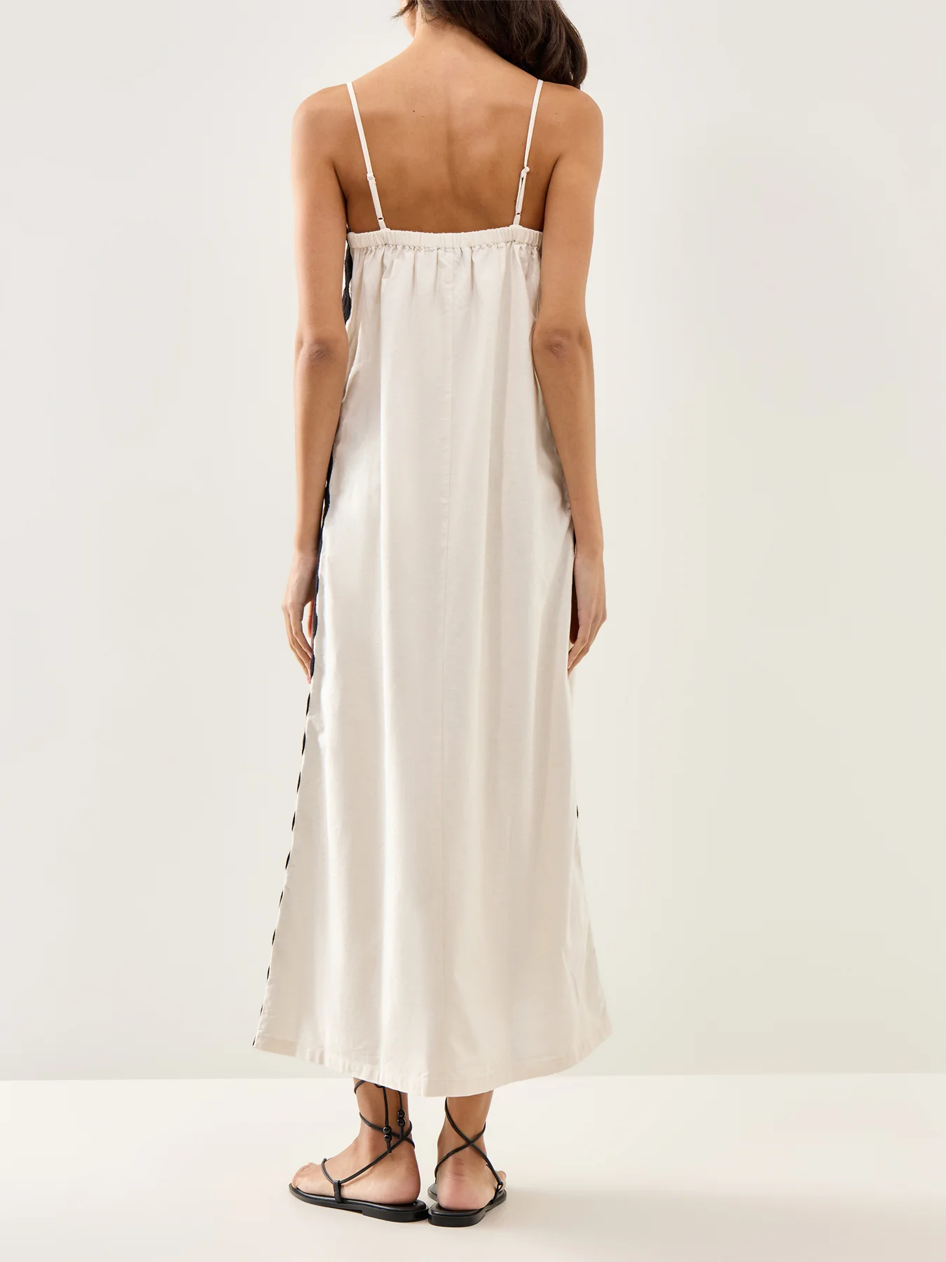 Bandeau Maxi Dress Cream - Image 4