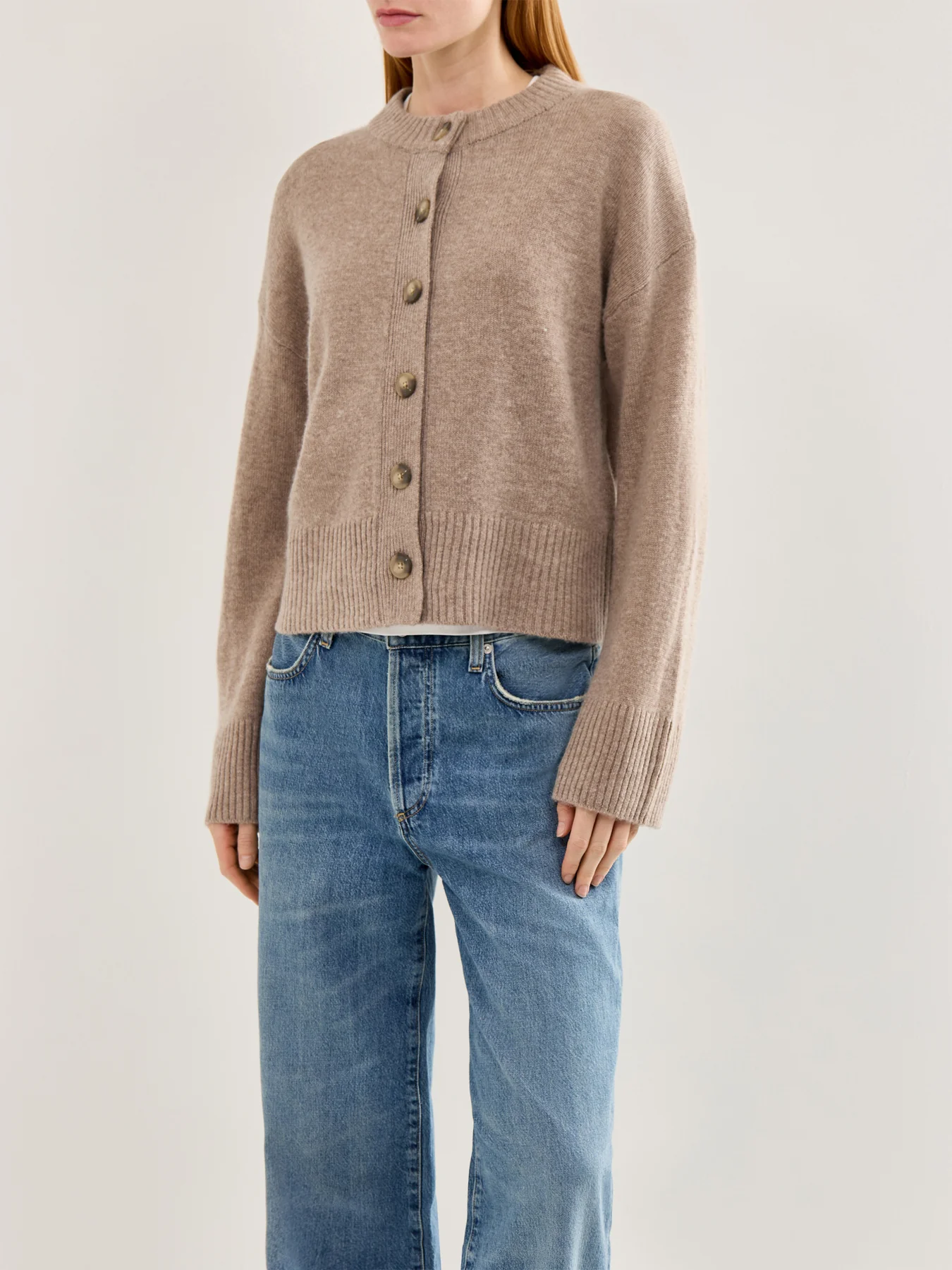 Cille Knit Cardigan Cream - Image 3