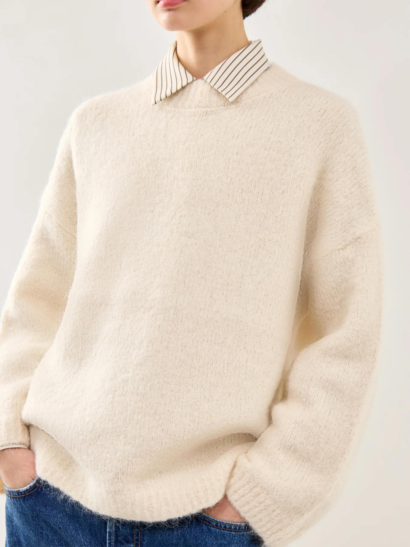 Gabriella Crew Neck Knit Birch - Image 4