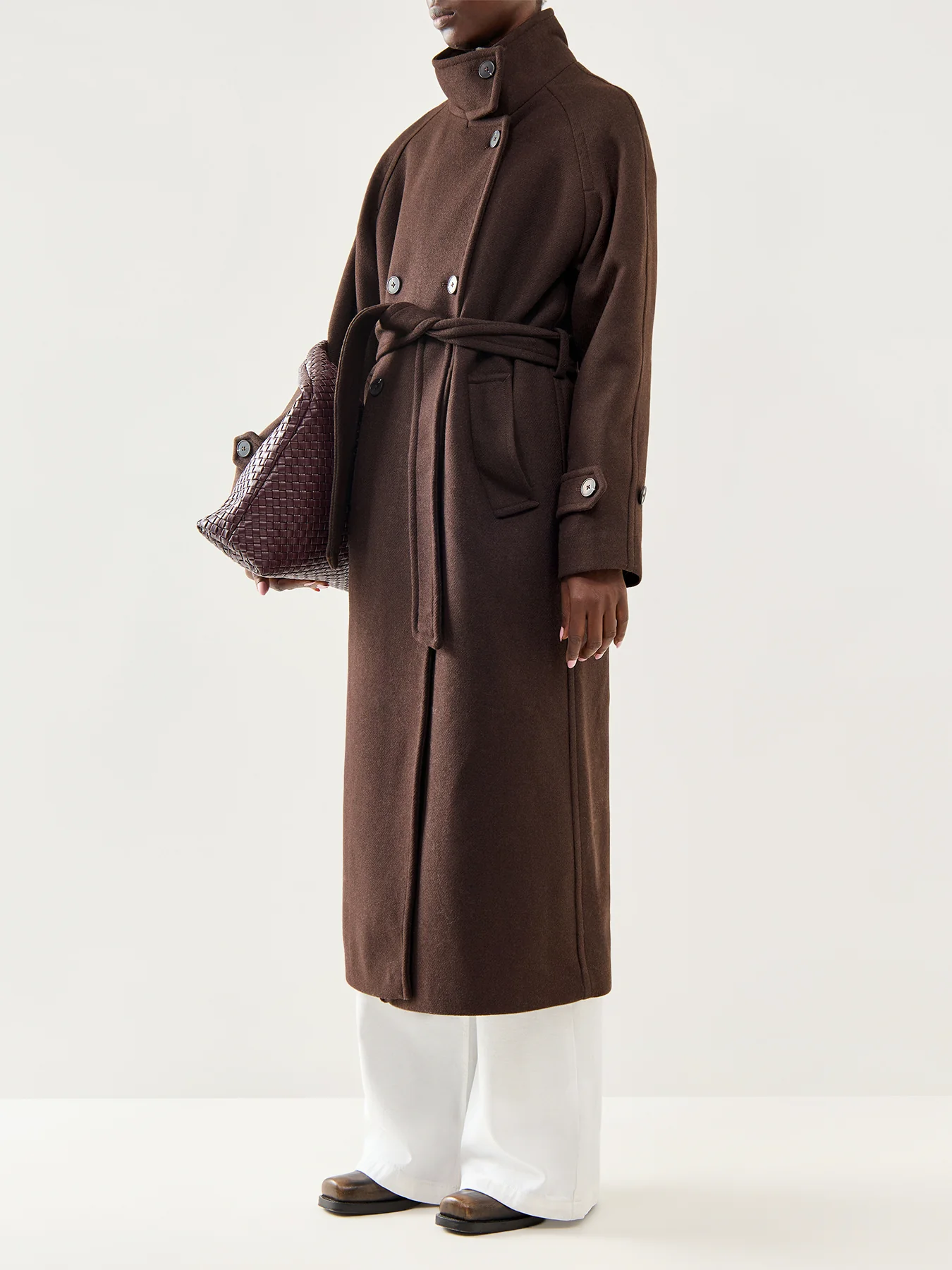 Madeline Manteco Coat Bordeaux - Image 2