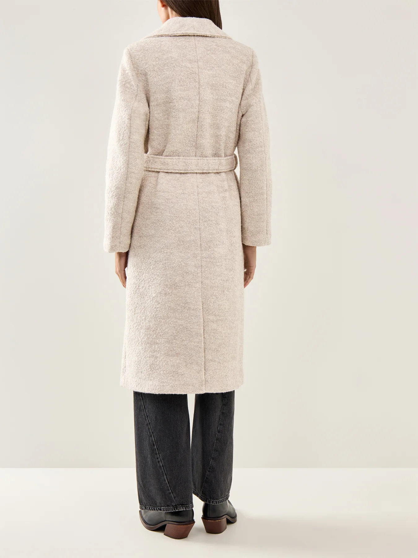 Rosa Boucle Coat Grey - Image 5