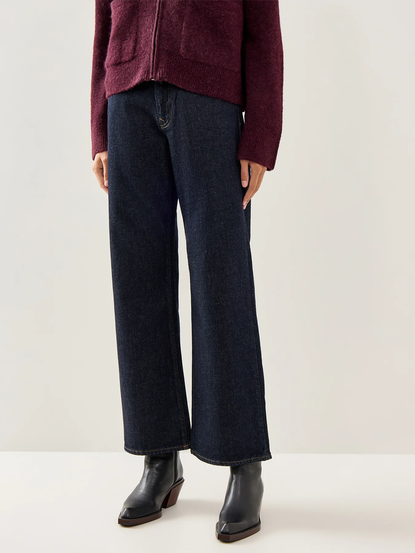 SLF Wide Bea Kori High Waist Jeans Blue - Image 3