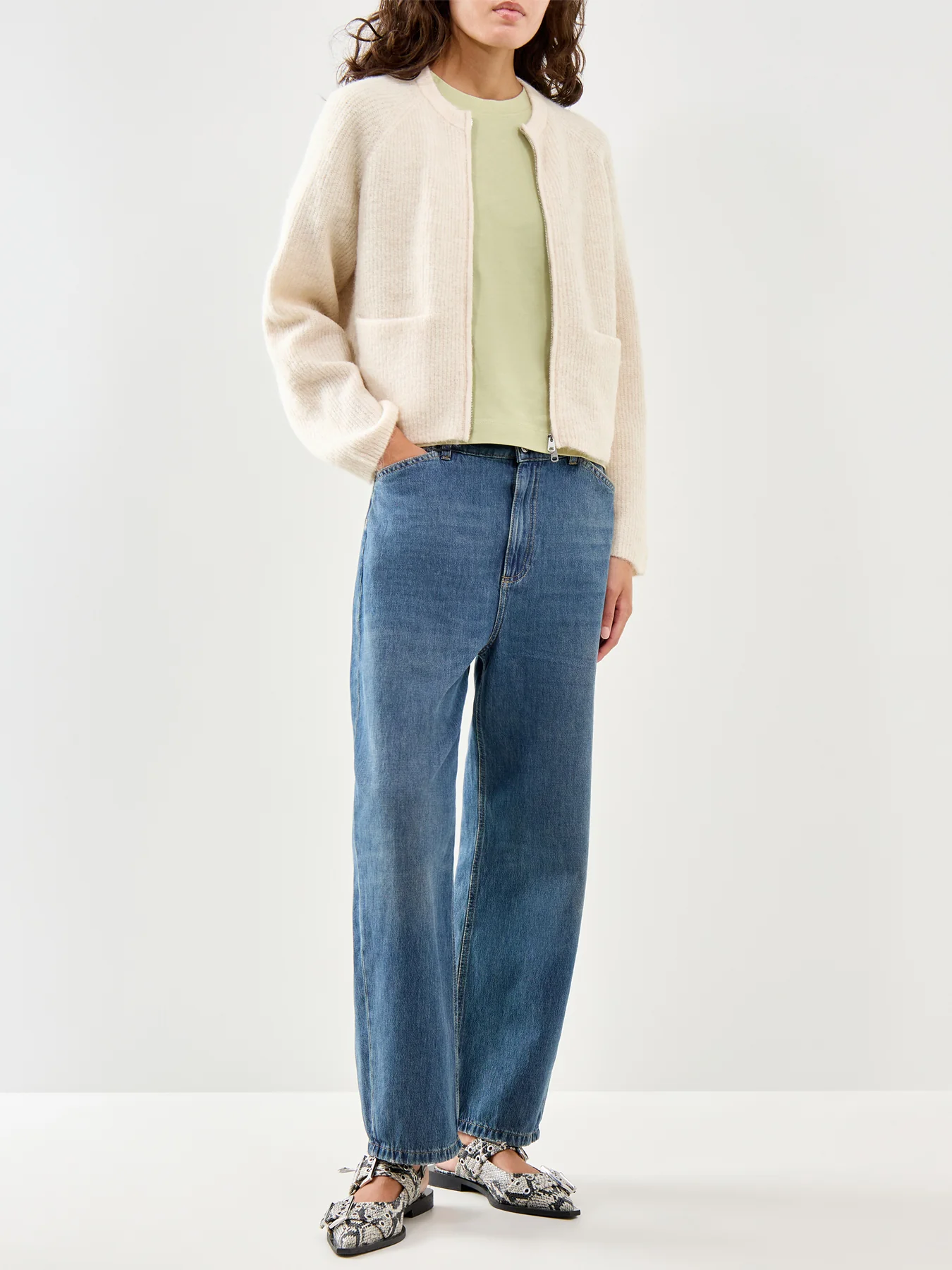 Essential Short Sleeve Boxy T-Shirt Lint - Image 2