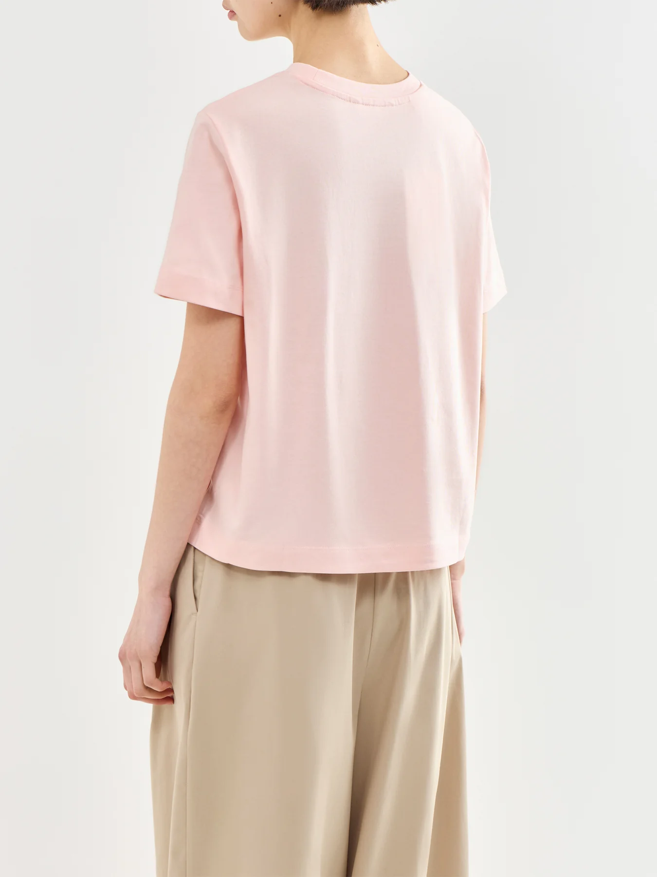 Essential Boxy Organic Cotton T-Shirt Pink - Image 5