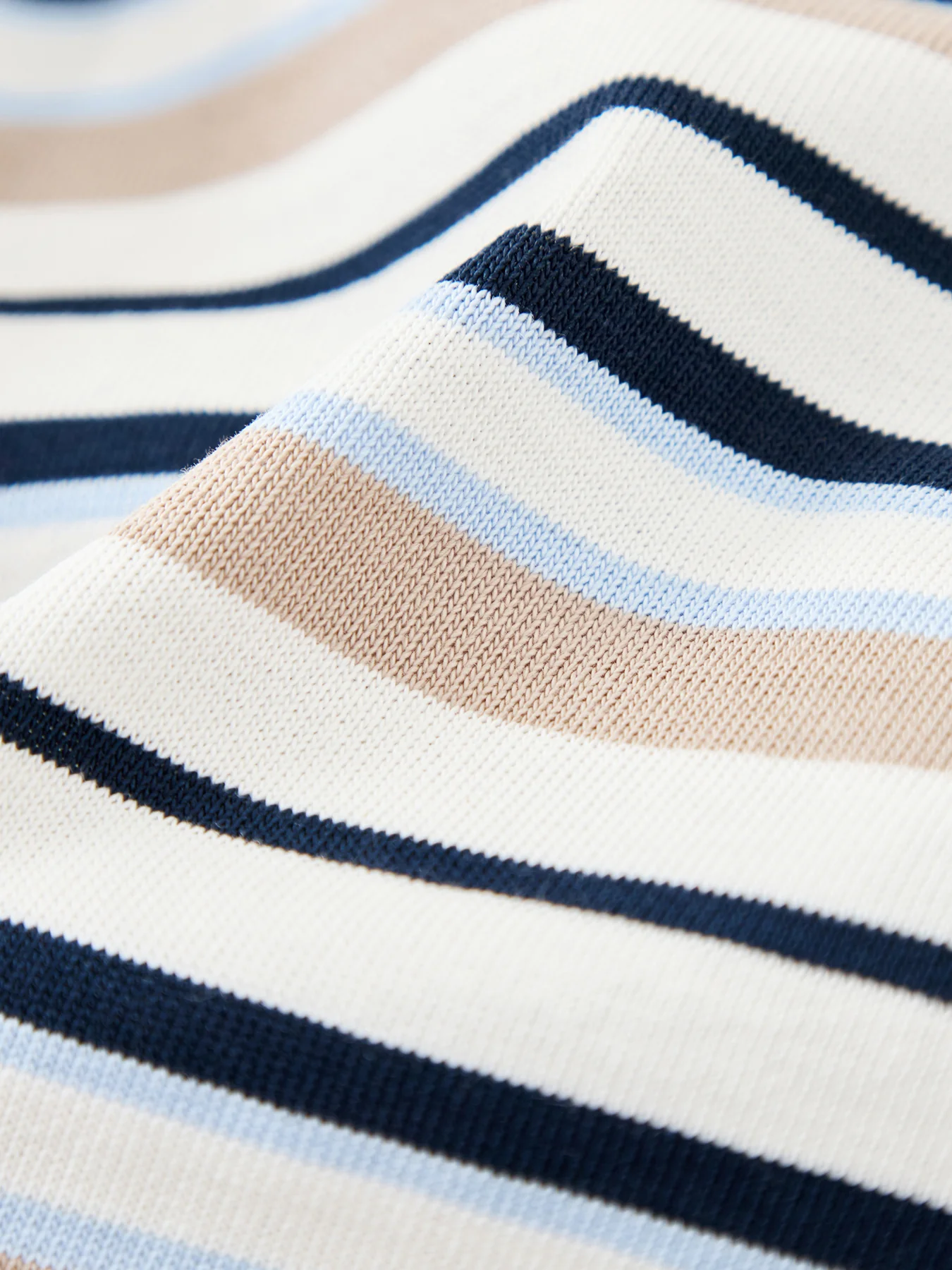 Essential Striped Boxy T-Shirt Blue - Image 3