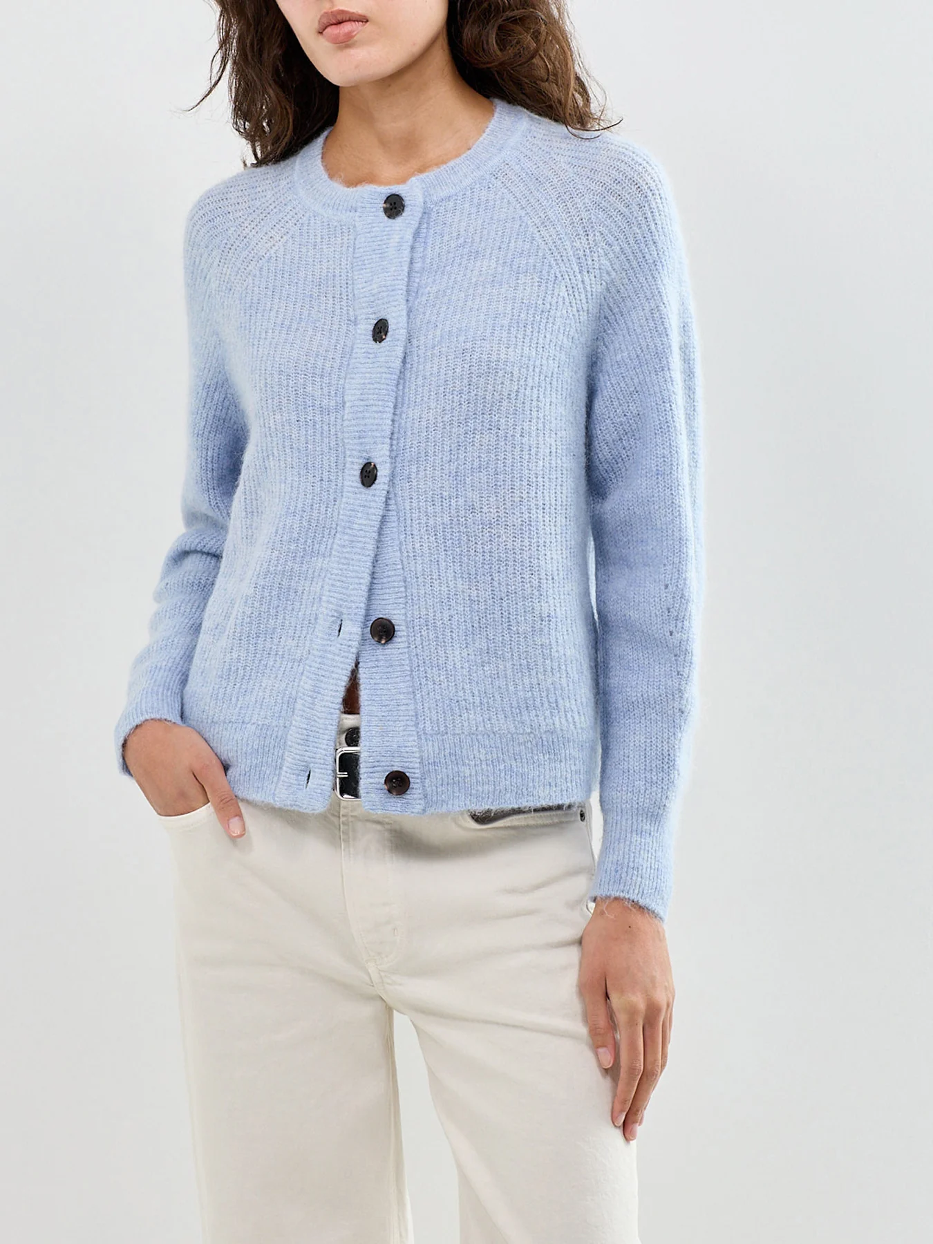 SLFLULU LS KNIT SHORT CARDIGAN NOOS - Image 4