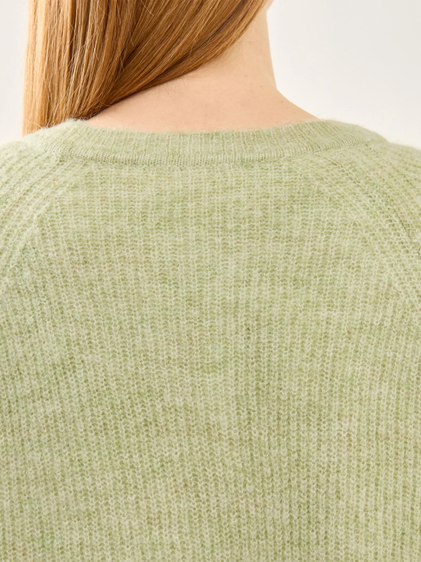 Lulu Long Sleeve Knit Short Cardigan Green - Image 3