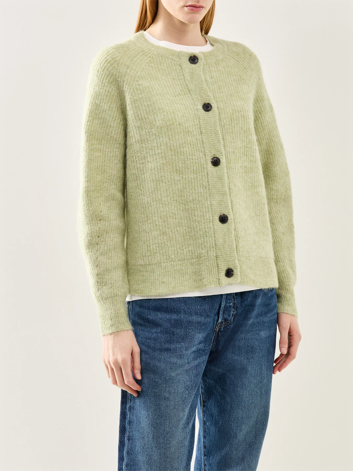 Lulu Long Sleeve Knit Short Cardigan Green - Image 4