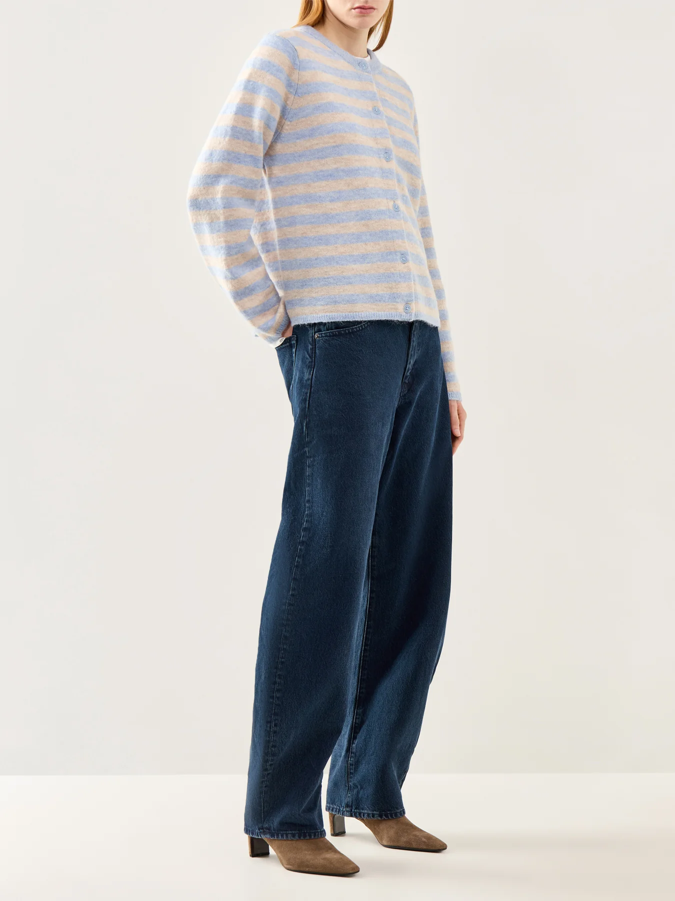 Lulu Long Sleeve Knit Cardigan Blue - Image 2
