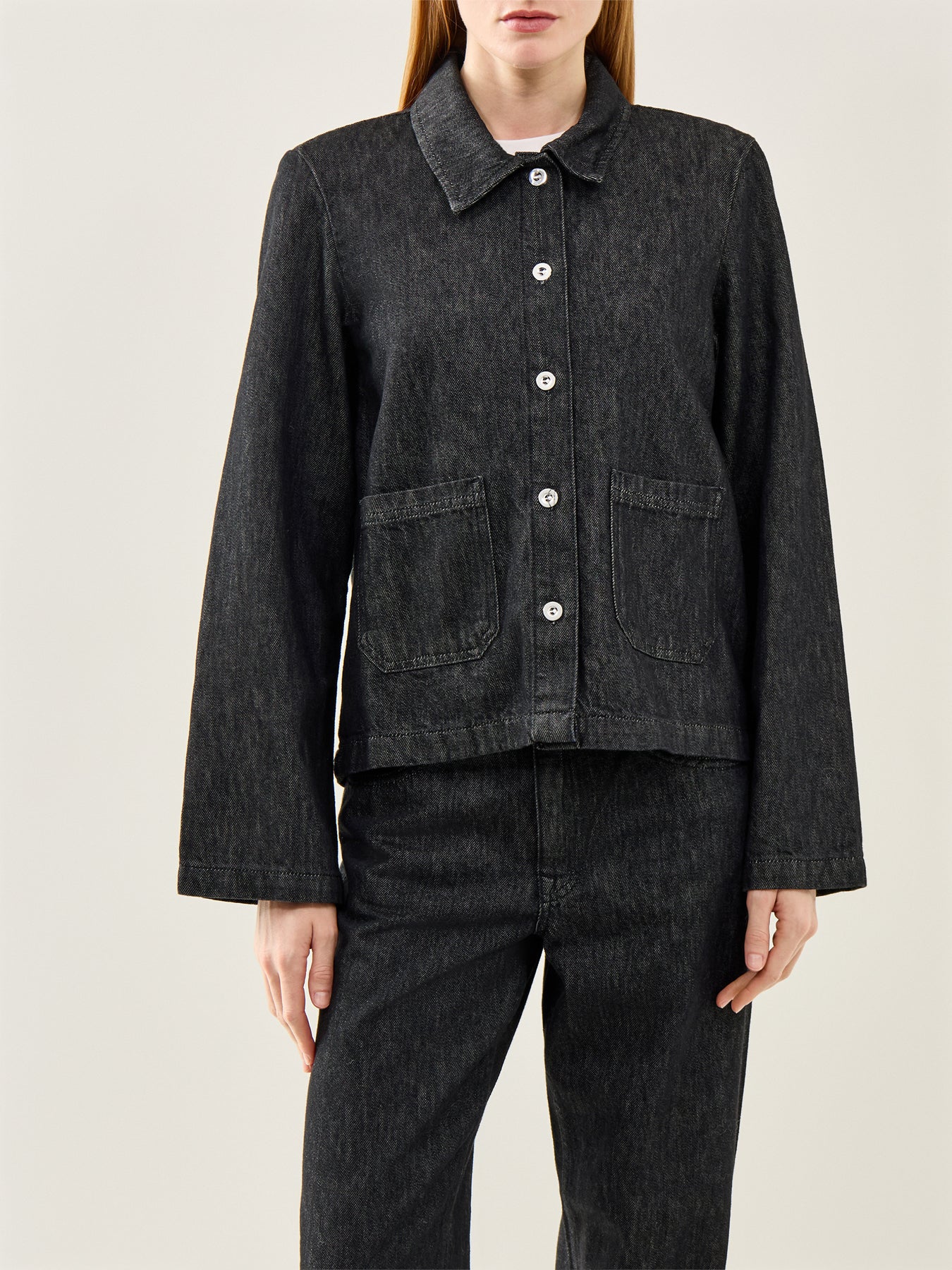 Lyra-Bora Denim Shirt Black Denim - Image 4