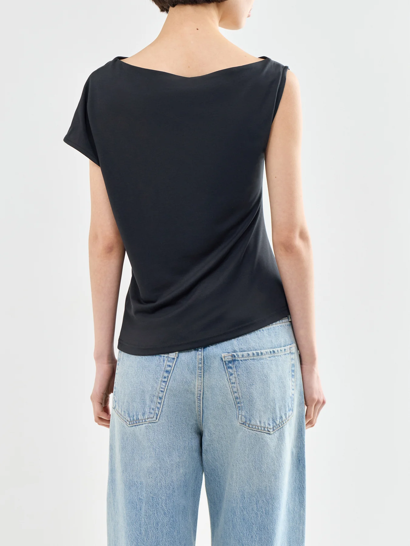 Molly Short Sleeve Top Black - Image 5