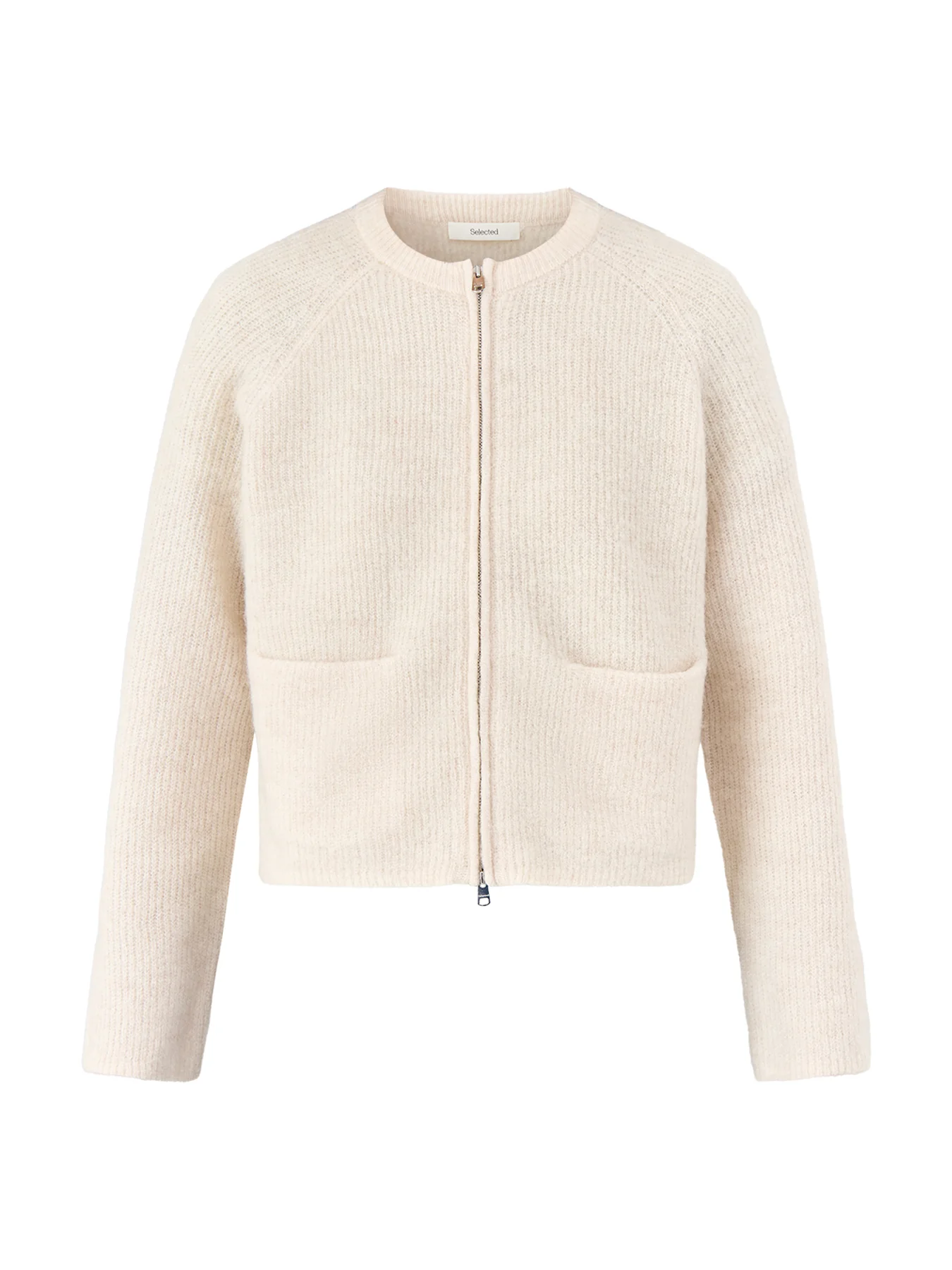 Short Knit Cardigan Cream