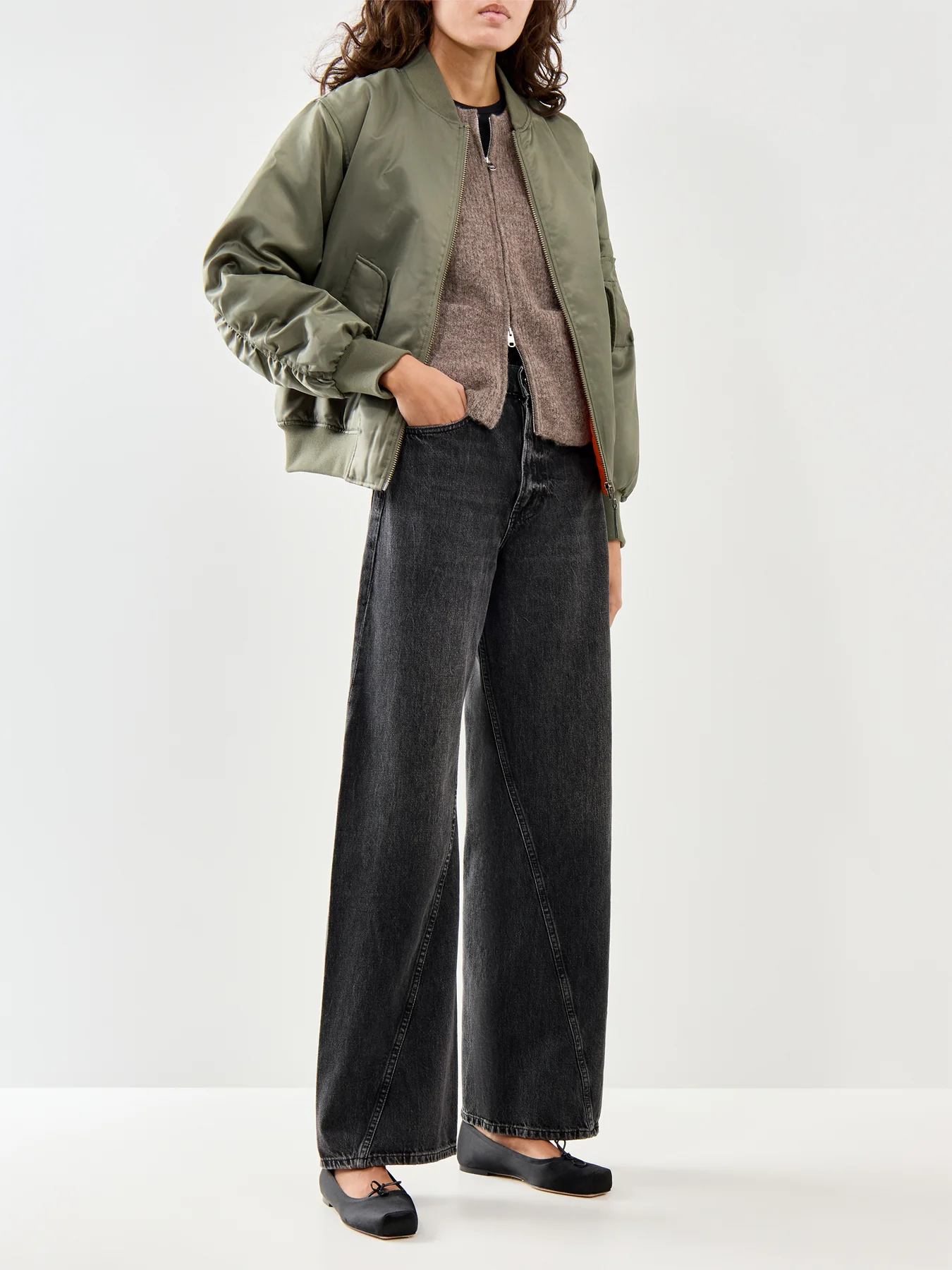 Short Knit Cardigan Brown - Image 2