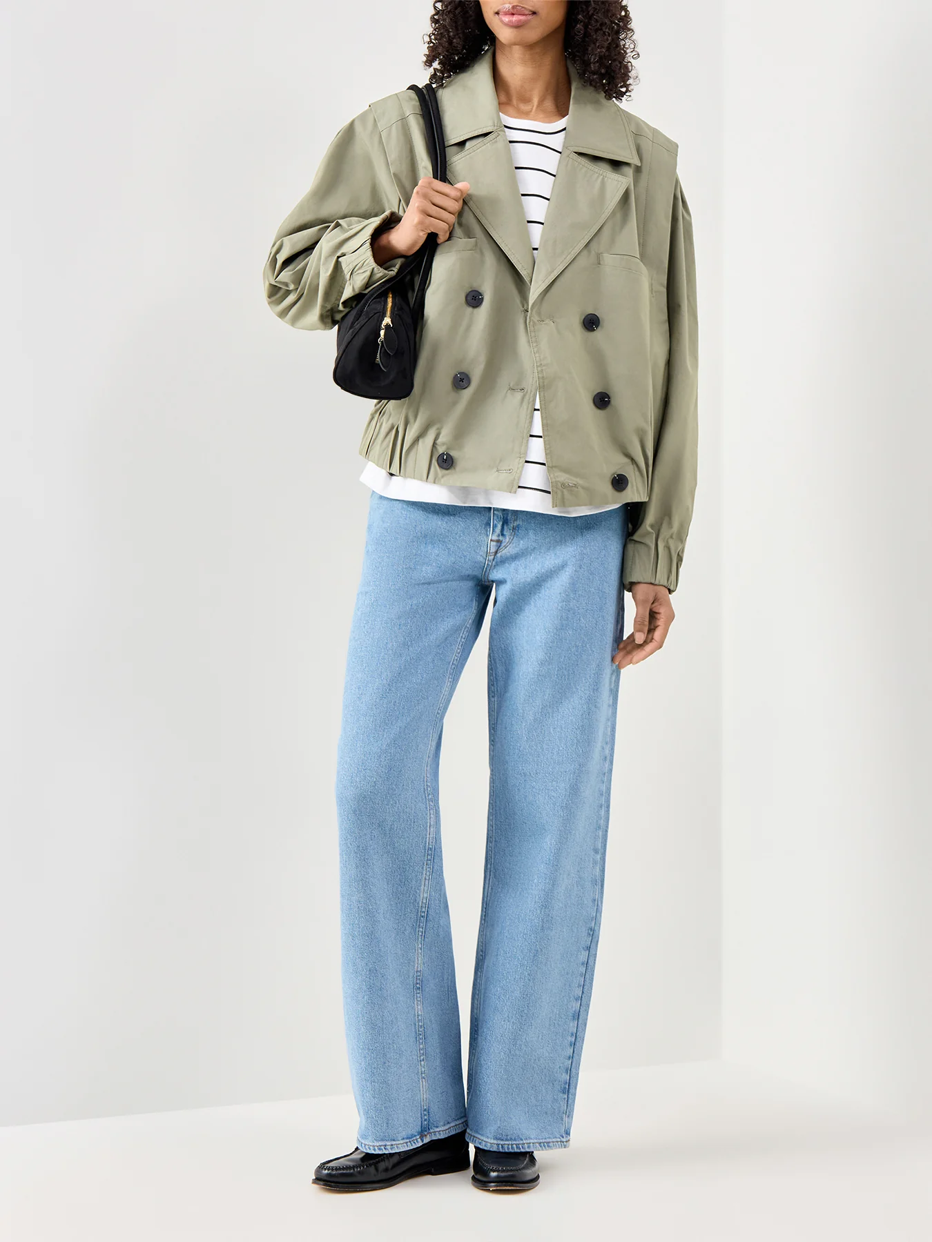 Casual Bomber Jacket Green - Image 2