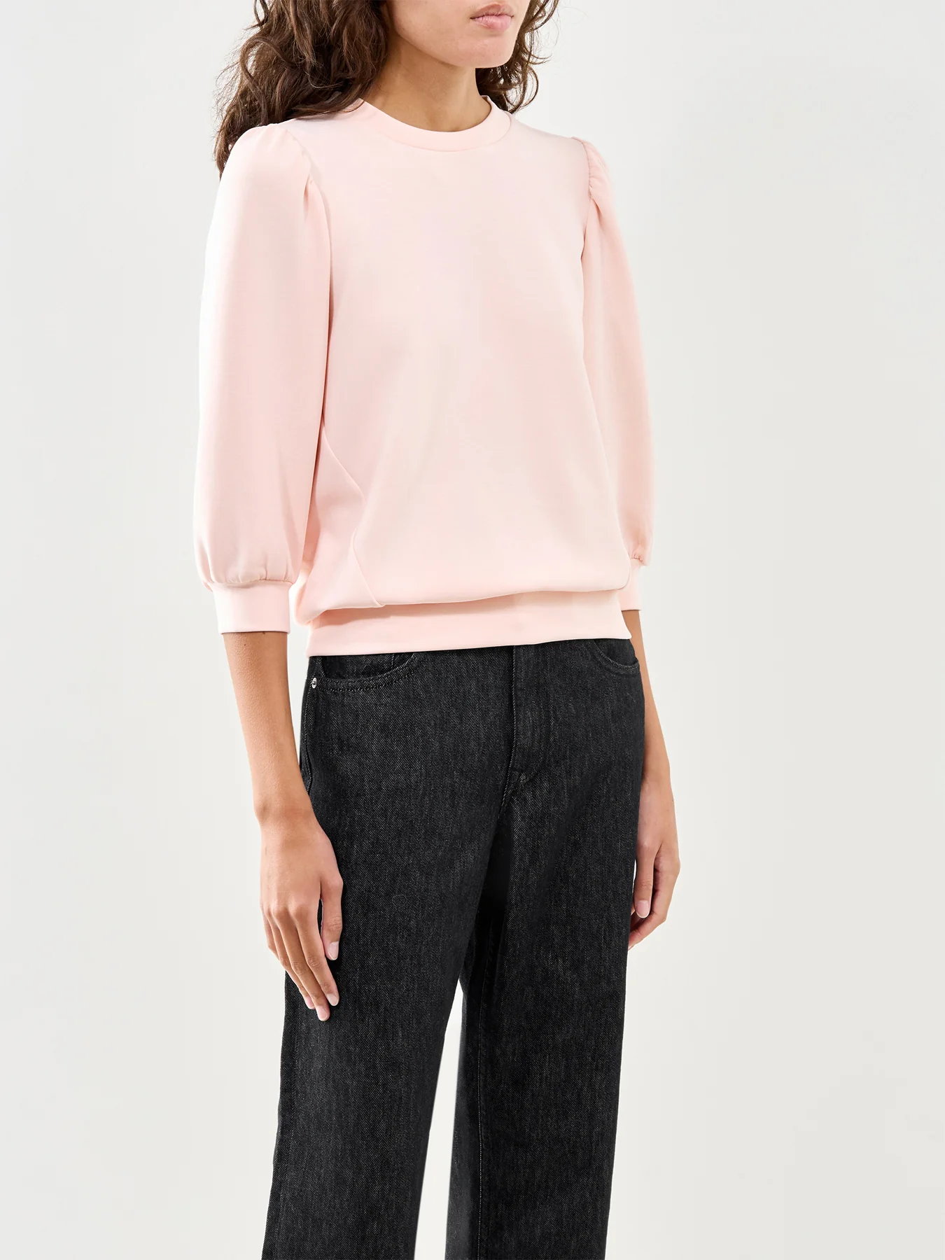 3/4 Sleeve Sweat Top Pale Dogwood - Image 4