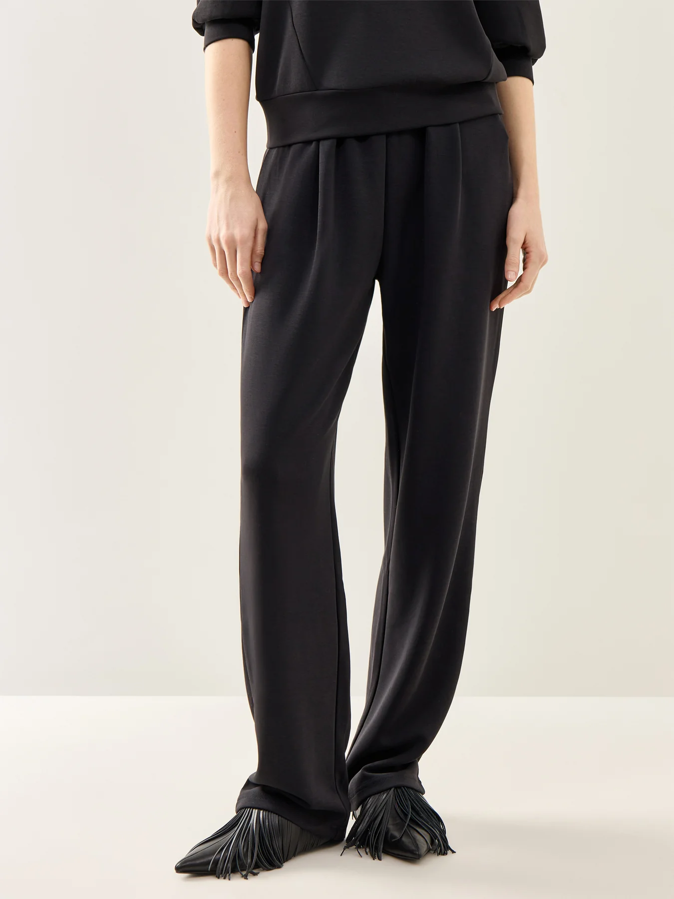Tenny High-Waist Trousers Black - Image 4