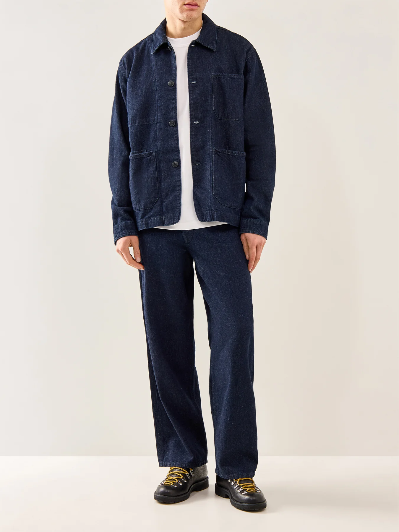 Landon Wide Fit Jeans Dark Blue Denim - Image 2