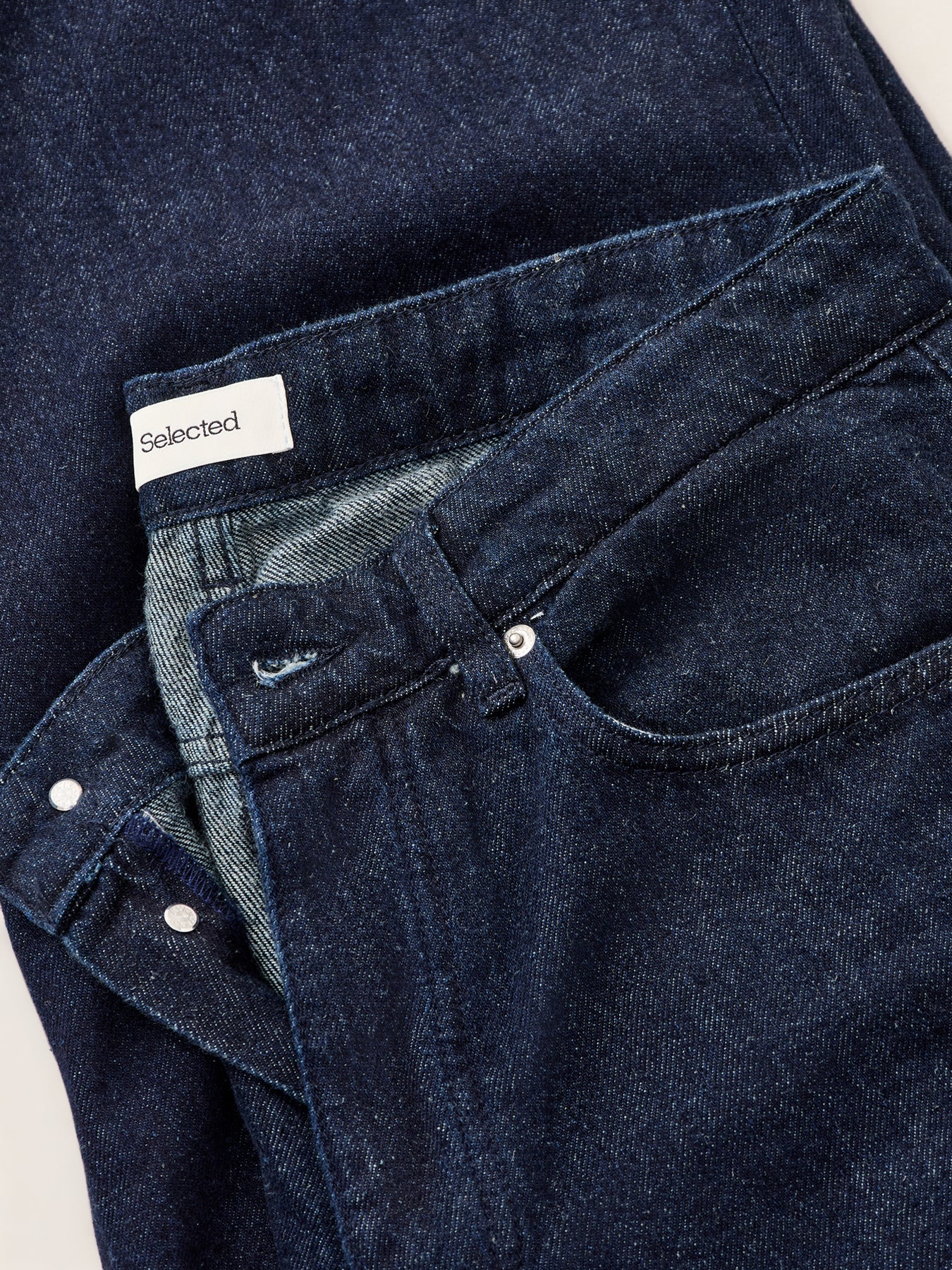 Landon Wide Fit Jeans Dark Blue Denim - Image 3