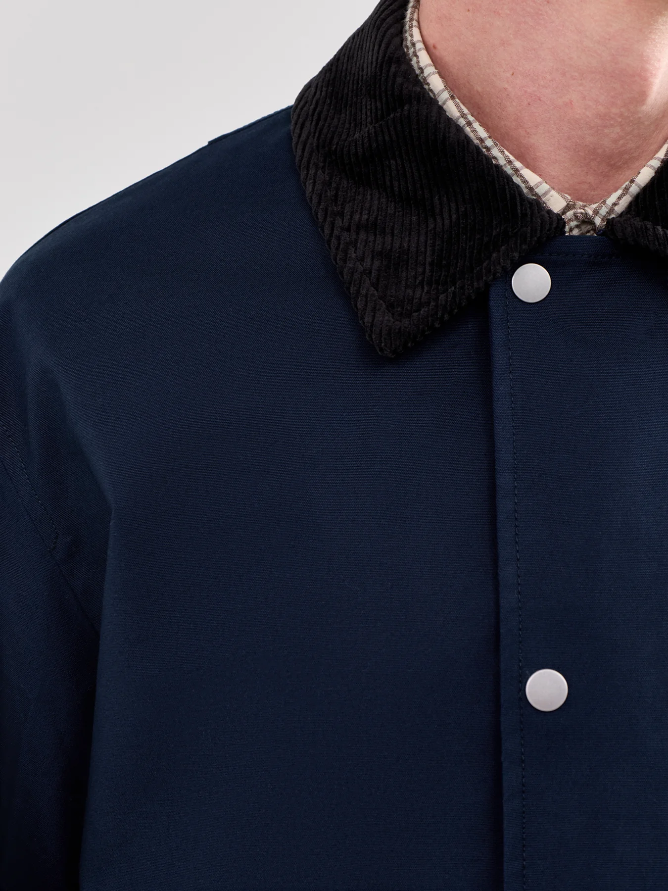 Kyle Organic Cotton Field Jacket Blue - Image 3